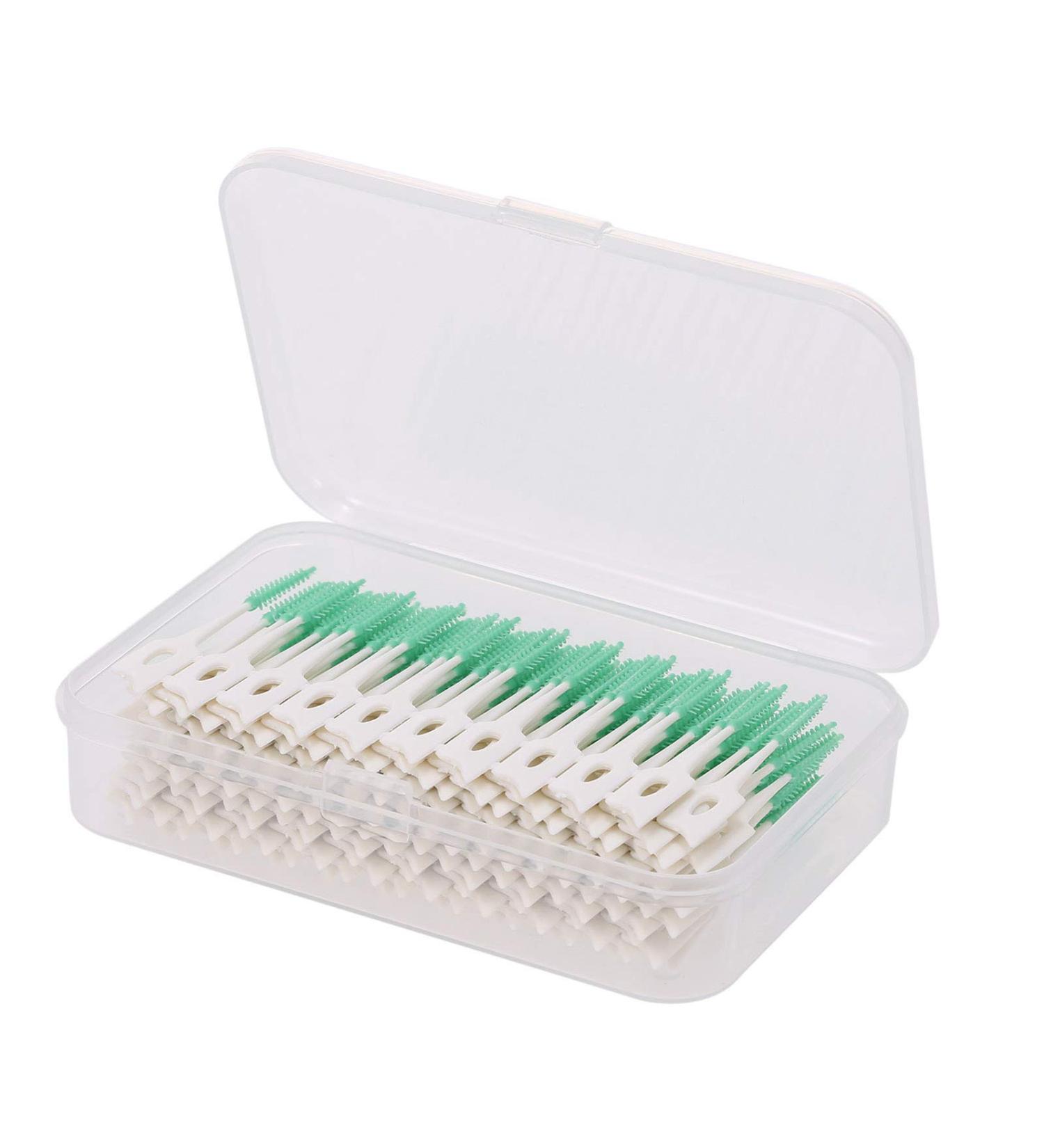 Interdental Brushes - 160 Soft Silicone Double-Sided Toothpicks for Dental Hygiene | Ideal for Interdental Spaces - Buy Online on GoSupps.com