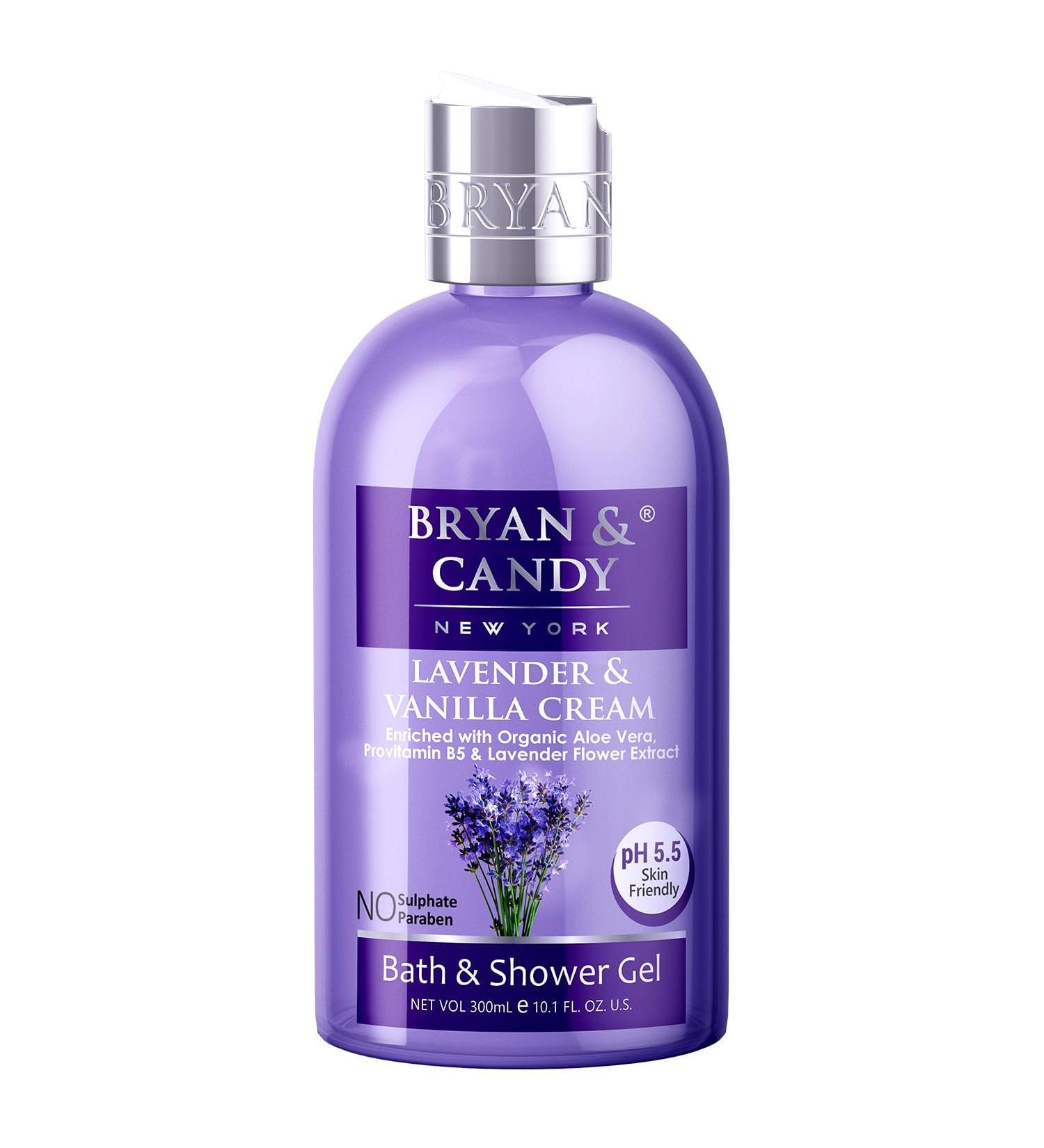 Buy Lavender and Vanilla Shower Gel 300ml | Soothing Aloe Vera & Essential Oils | International Shipping Available - Buy Online on GoSupps.com