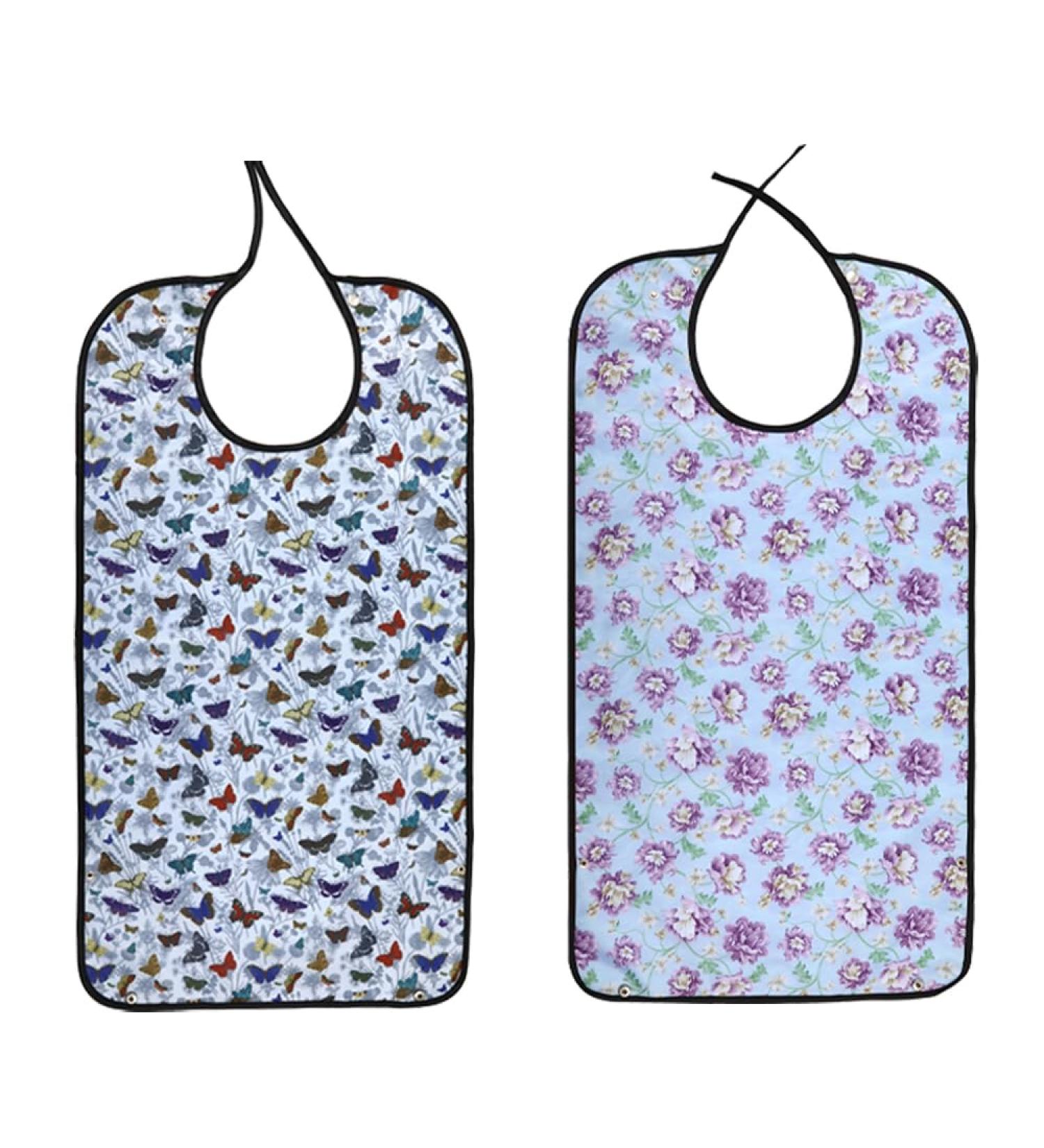 Shop Tesslove Adult Libbar Washable Waterproof Clothing Protector - Butterfly & Flower Design - Ideal for Meals - International Shipping Available - Buy Online on GoSupps.com