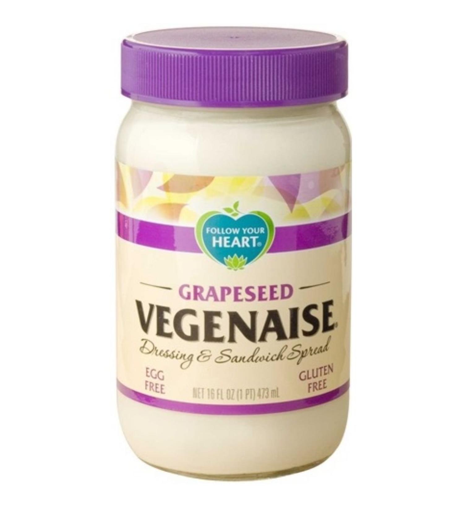 Follow Your Heart Vegenaise Grapeseed Oil 16 Ounce - 6 Pack Case - Buy Online on GoSupps.com