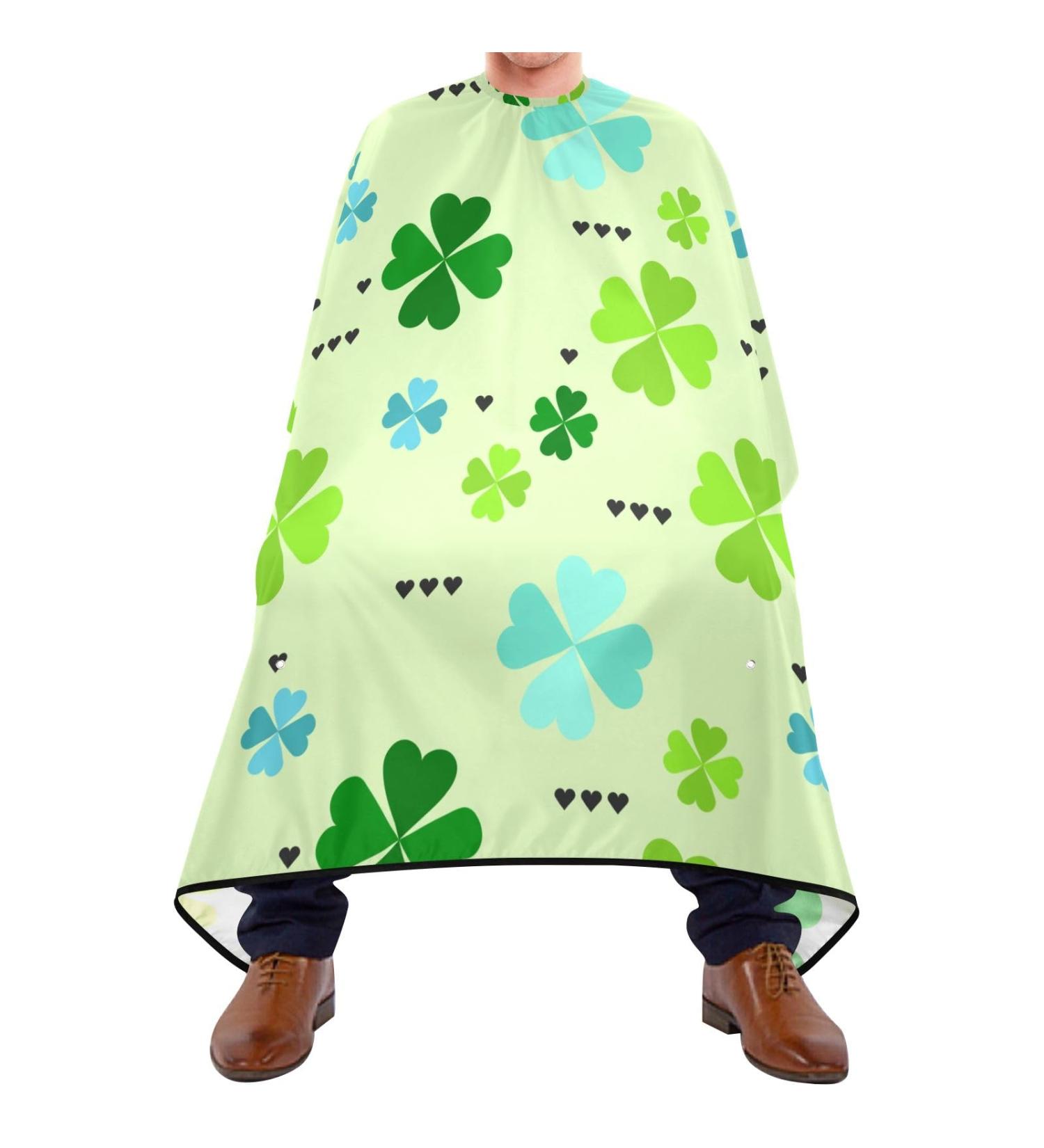 Waterproof Barber Cape - Clover & Cheetah Haircut Bib for Men & Women | Premium Hair Cutting Cape | eCommerce Global Shipping - Buy Online on GoSupps.com
