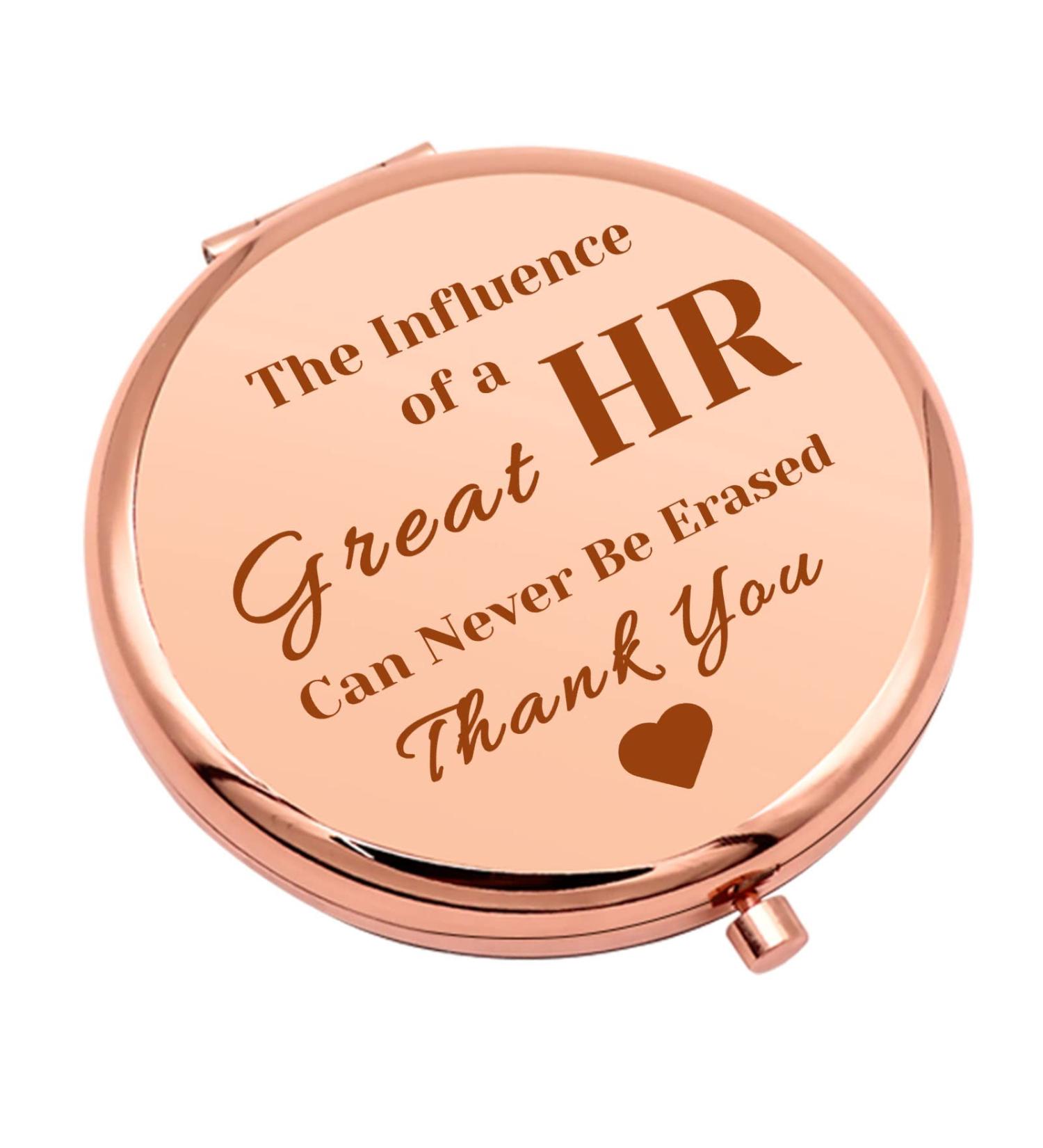 HR Appreciation Compact Makeup Mirror - Ideal Gift for Women in Human Resources | Great for HR Director, Manager, Coworker | Birthday, Retirement Thank You Gift - Buy Online on GoSupps.com