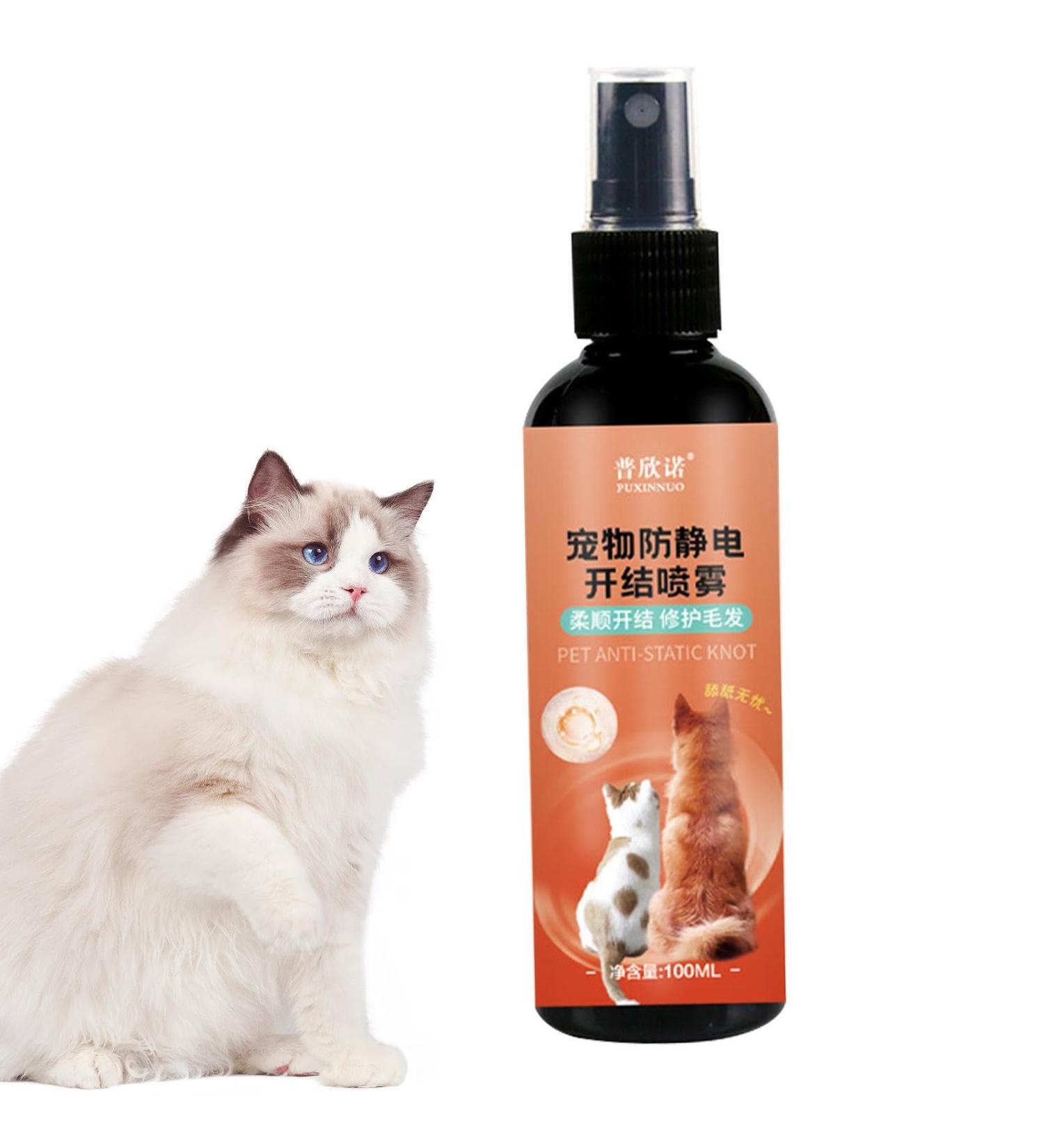  Stronrive Dog detangler - Cat detangling spray 100ml essential oil-infused detangling spray for cats with vitamin E supplies - Buy Online on GoSupps.com