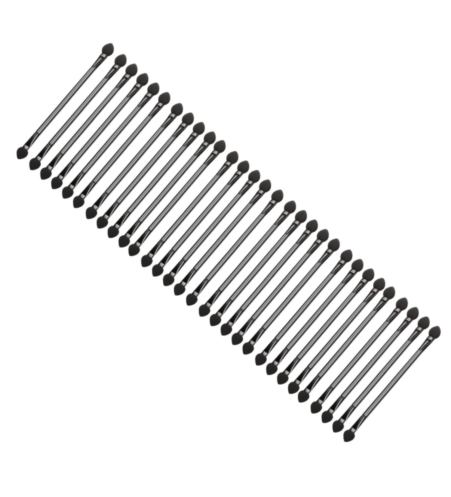 Outanaya 30pcs Double Ended Eyeshadow Brush Makeup Tool Beauty Eyeshadow Brush Sponge Black Artificial Fiber - Buy Online on GoSupps.com