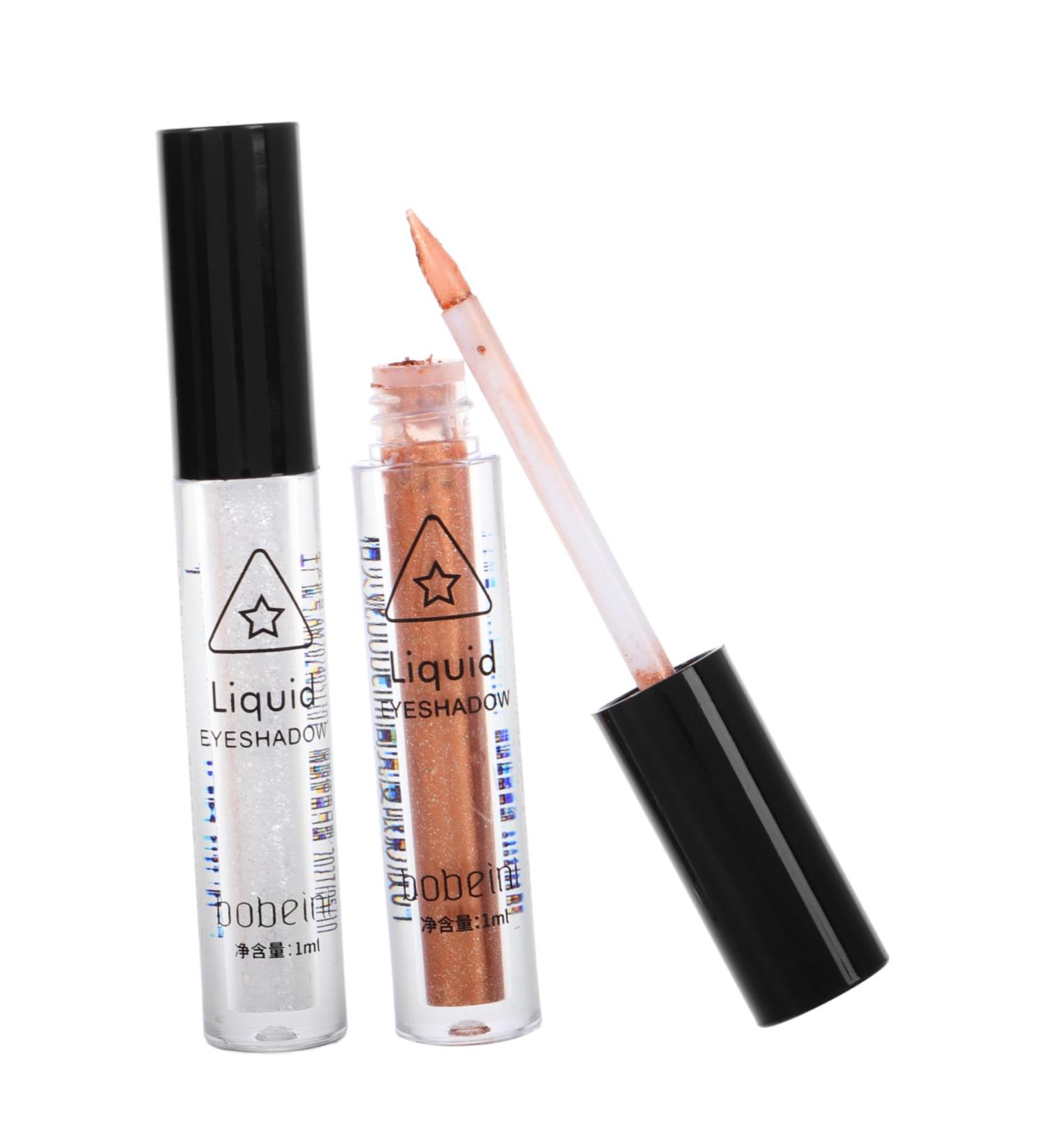 DRESSOOS 2pcs Eye Shadow Pencil Glitter Eyeshadow Matte Eyeshadow Eye Liner Pencil Liner Silver Liquid - Buy Online on GoSupps.com