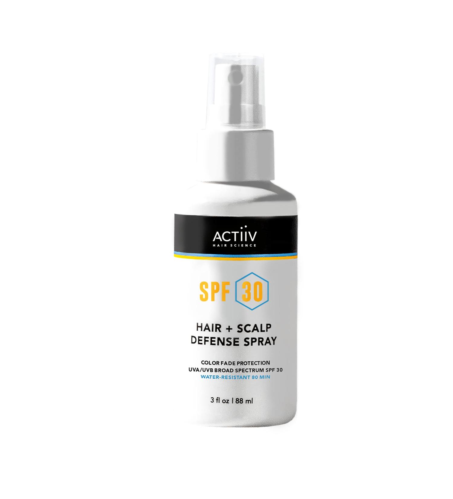 ACTIIV SPF 30 Hair & Scalp Defense Spray 3 fl. oz. - Sun Protection for Hair Growth - Buy Online on GoSupps.com