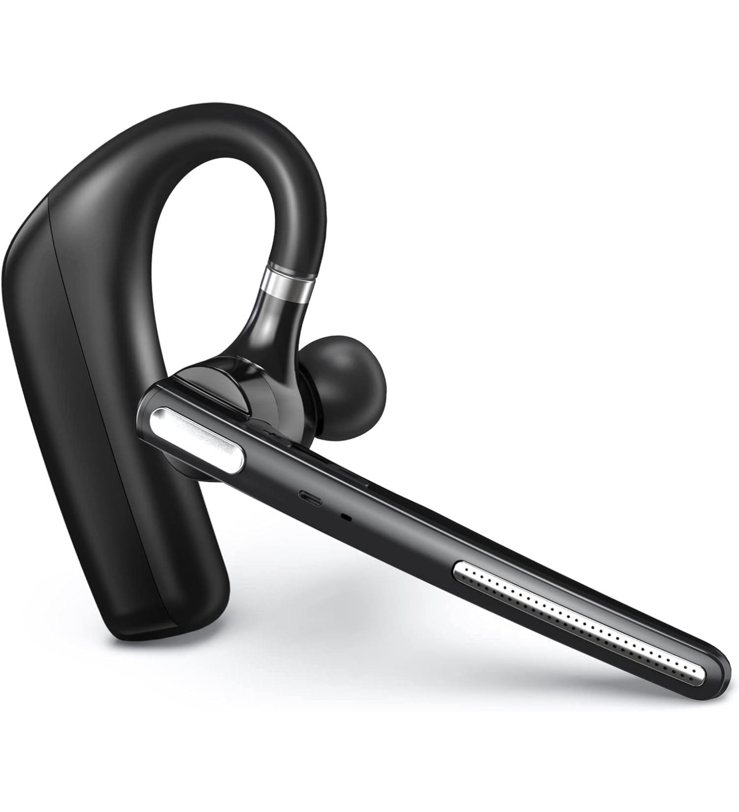 Bluetooth Headset - Wireless Headset with Microphone 90 Days Standby/110 Hours Talktime, Bluetooth Earpiece for Cell Phone/PC Tablet/Laptop Computer, Headphones for Trucker/Driver/Business - Buy Online on GoSupps.com