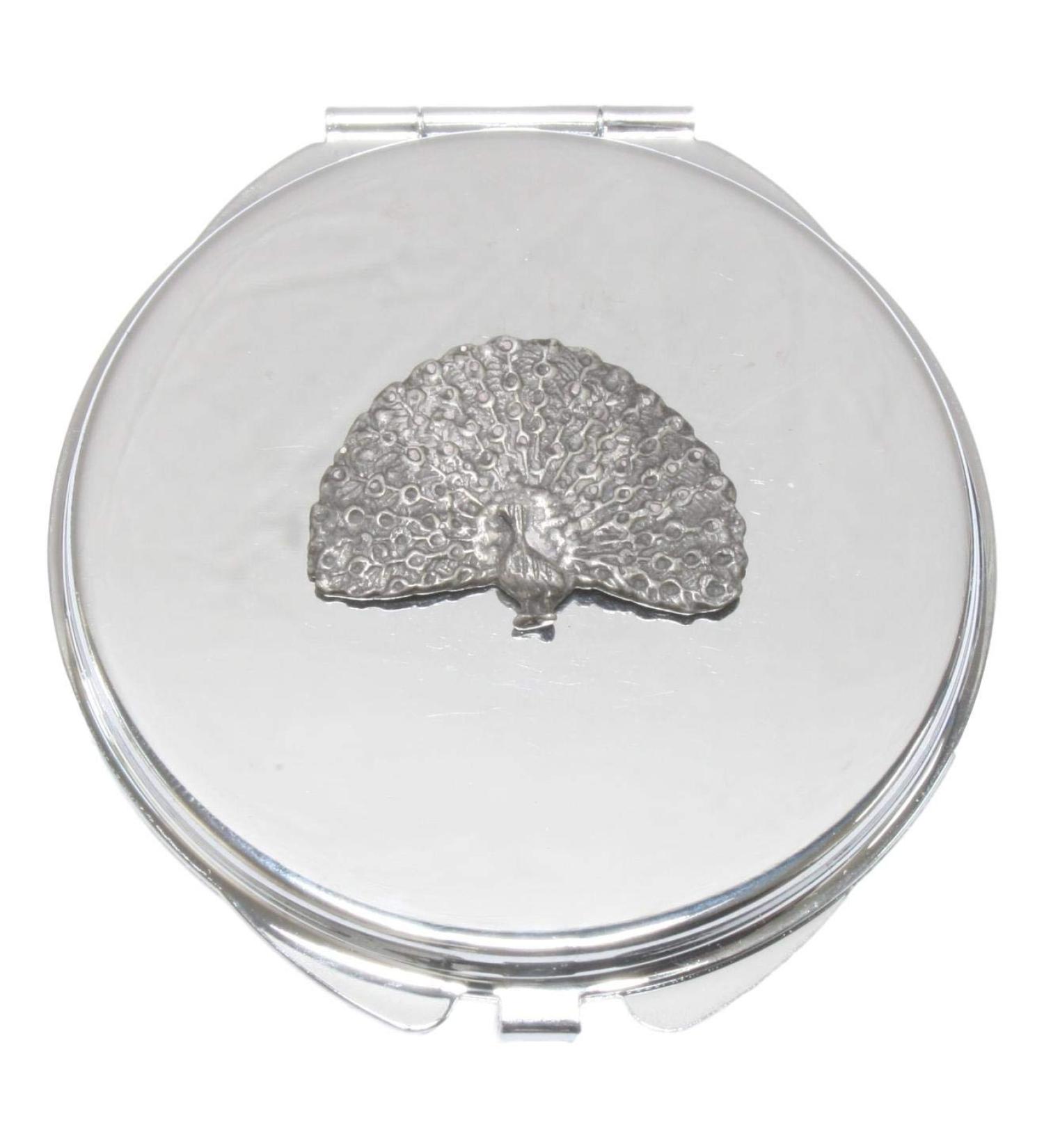 Peacock Compact Mirror Handbag Gift With Free Engraving 263 - Buy Online on GoSupps.com