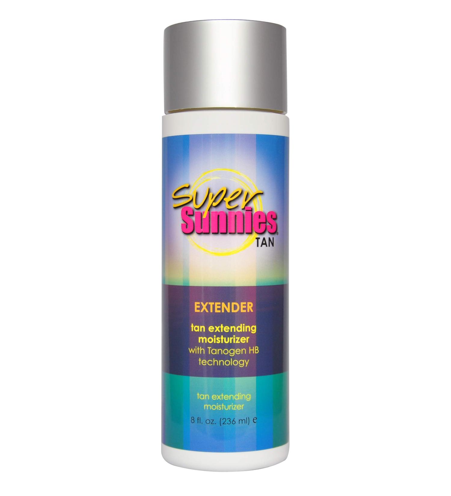 Super Sunnies Tan Extender Moisturizer Lotion - Indoor & Sunless Tanning | Aloe Hawaiian Coconut Oil Jojoba Oil | 8 oz - Buy Online on GoSupps.com