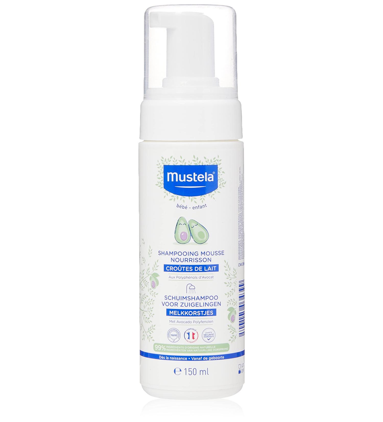 Mustela Nourishing Shampoo Mousse for Babies 150 ml - Gentle Cleansing for Delicate Baby Hair - Buy Online on GoSupps.com