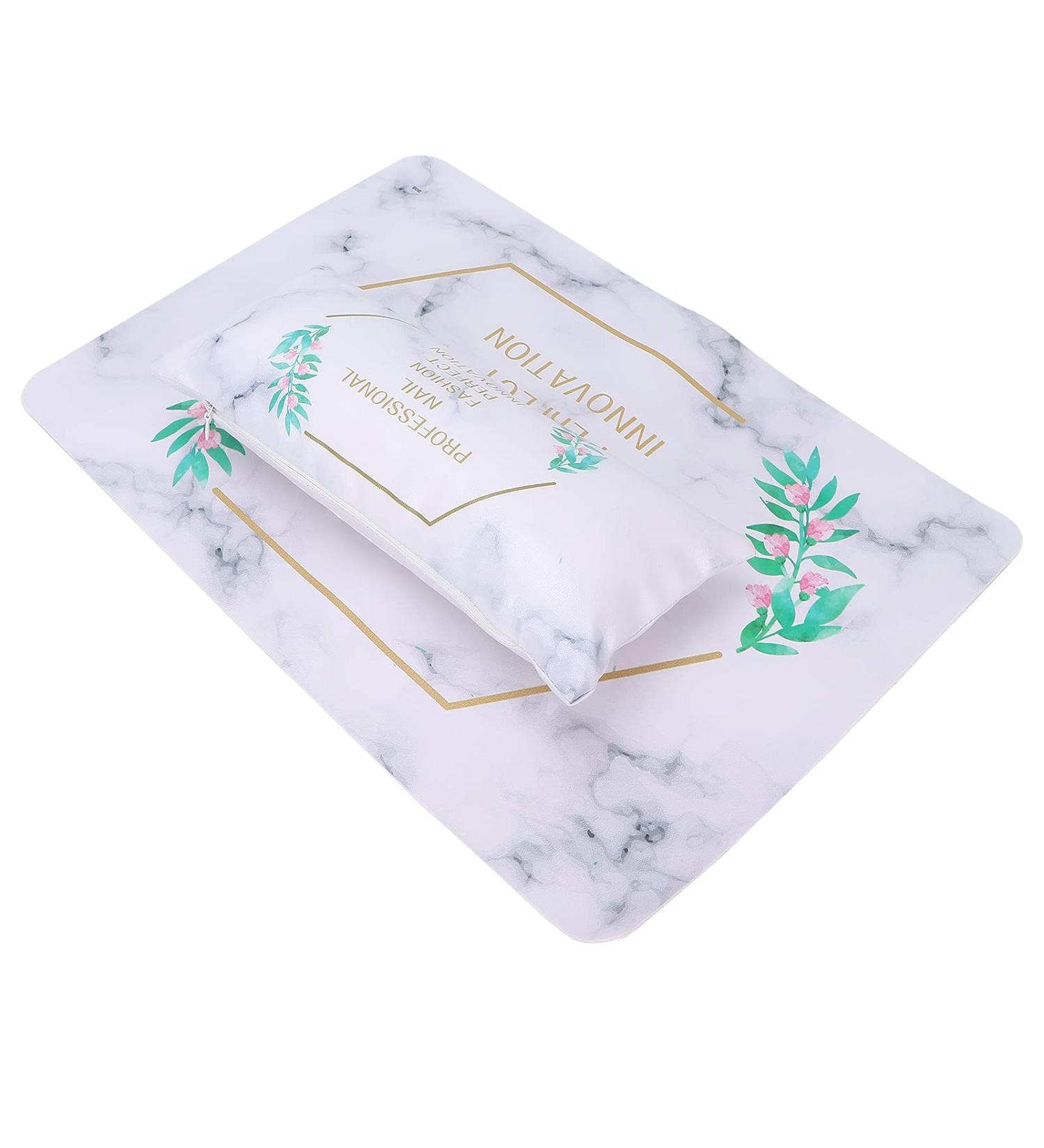 Nail Hand Rest Stand Nail Arm Rest Cushion Rear Zipper Design Pu Leather Soft for Nail Technician Use for Nail Art Salon Home - Buy Online on GoSupps.com