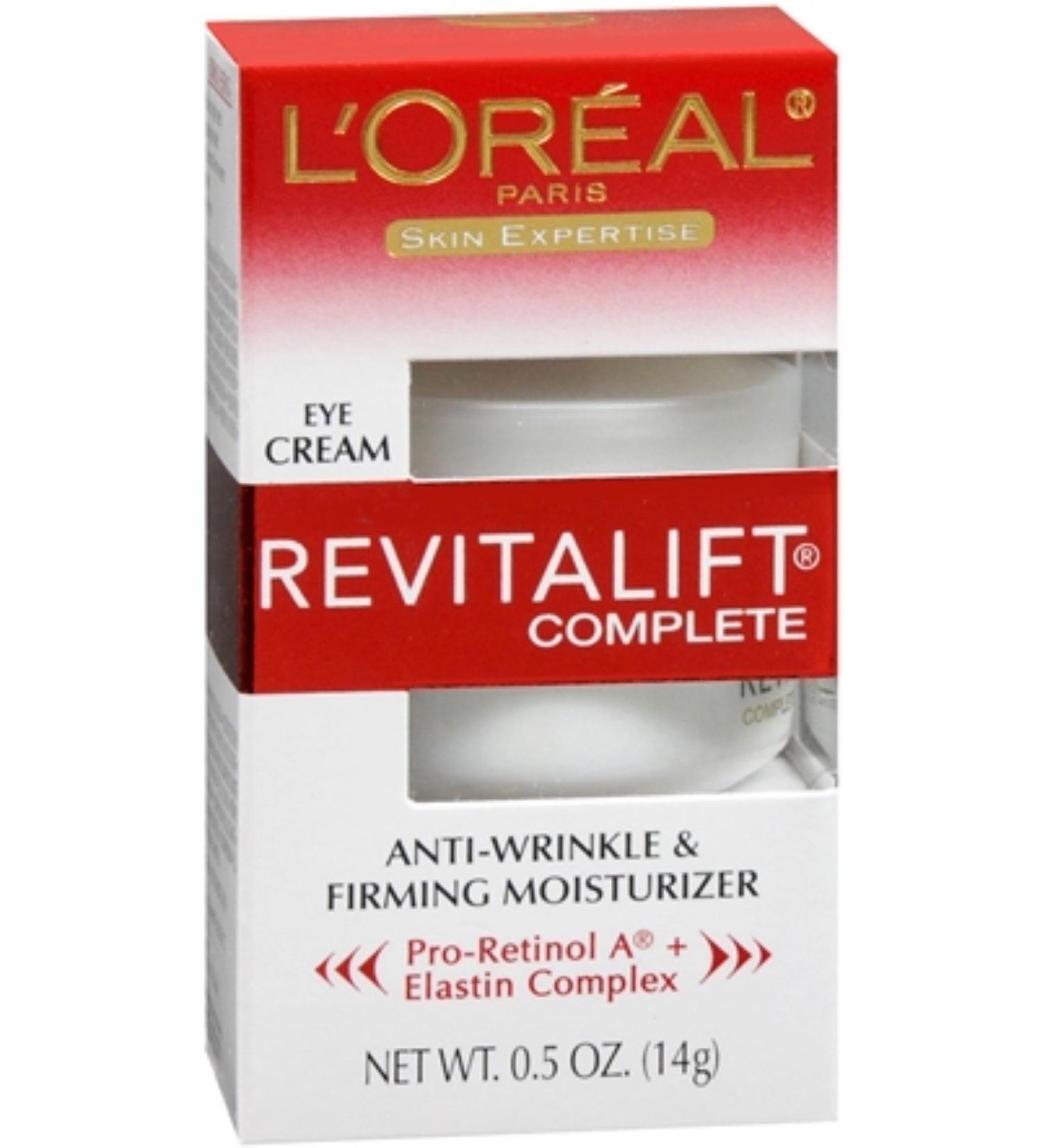 L'Oreal Skin Expertise RevitaLift Complete Eye Anti-Wrinkle & Firming Cream 0.50 oz (Pack of 4)