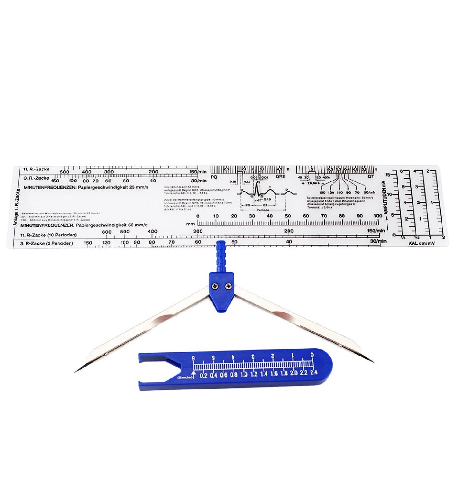 Airgoesin EMI EKG Caliper and EKG Ruler Heart Rate Scale Tape - Buy Online on GoSupps.com