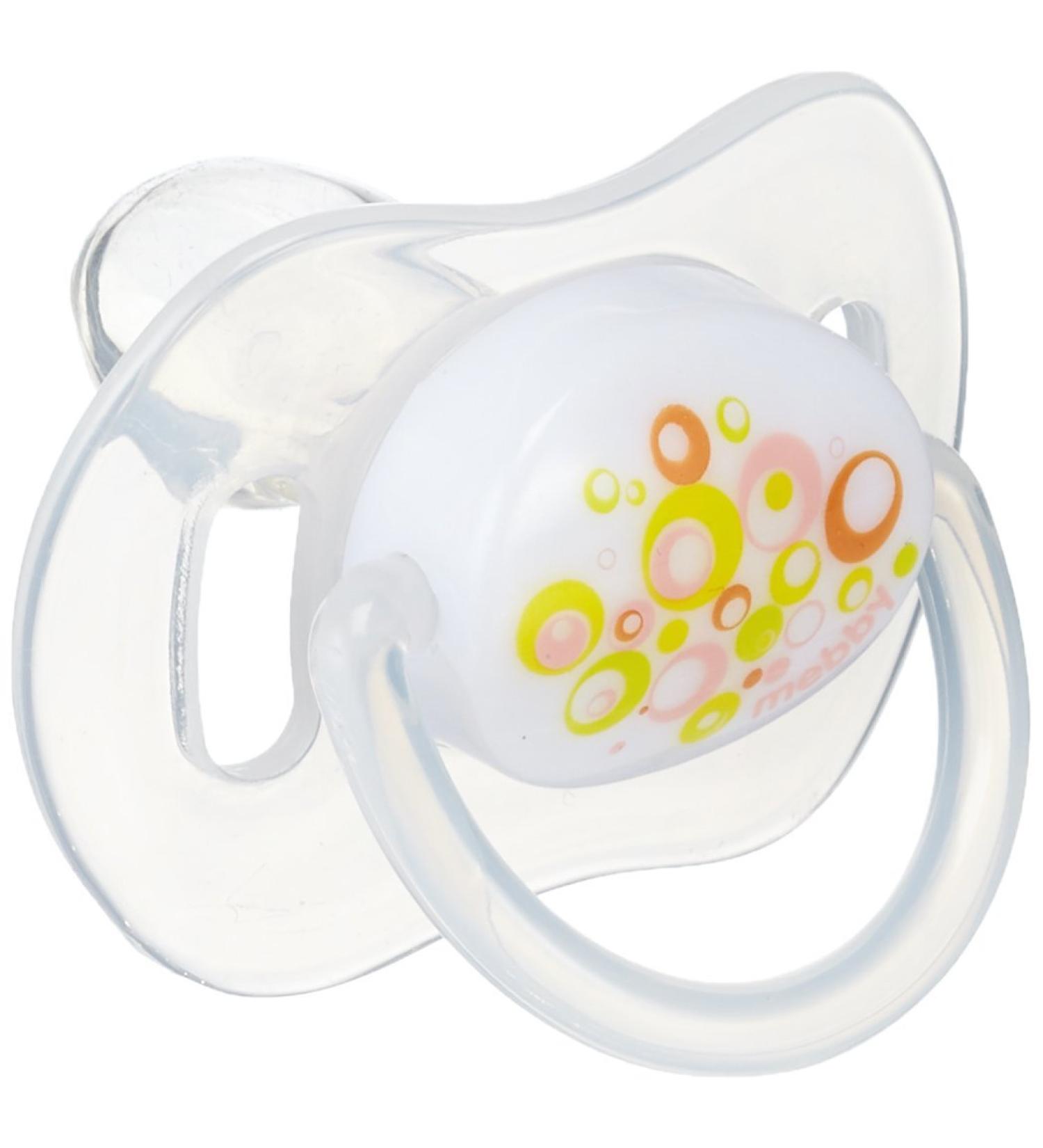 Mebby 92530 Anatomical Silicone Pacifier for Girls 12+ Months - Abstract Motif | International Shipping Available - Buy Online on GoSupps.com
