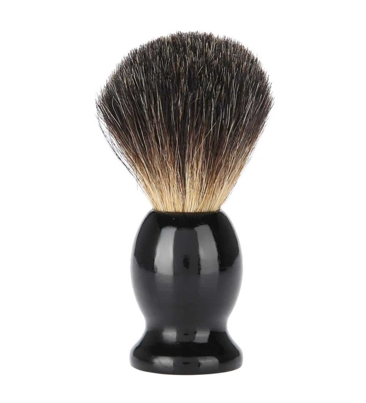 Dingln Portable Wooden Handle Beard Shaving Brush | Premium Barber Tool for Men - International Shipping Available - Buy Online on GoSupps.com
