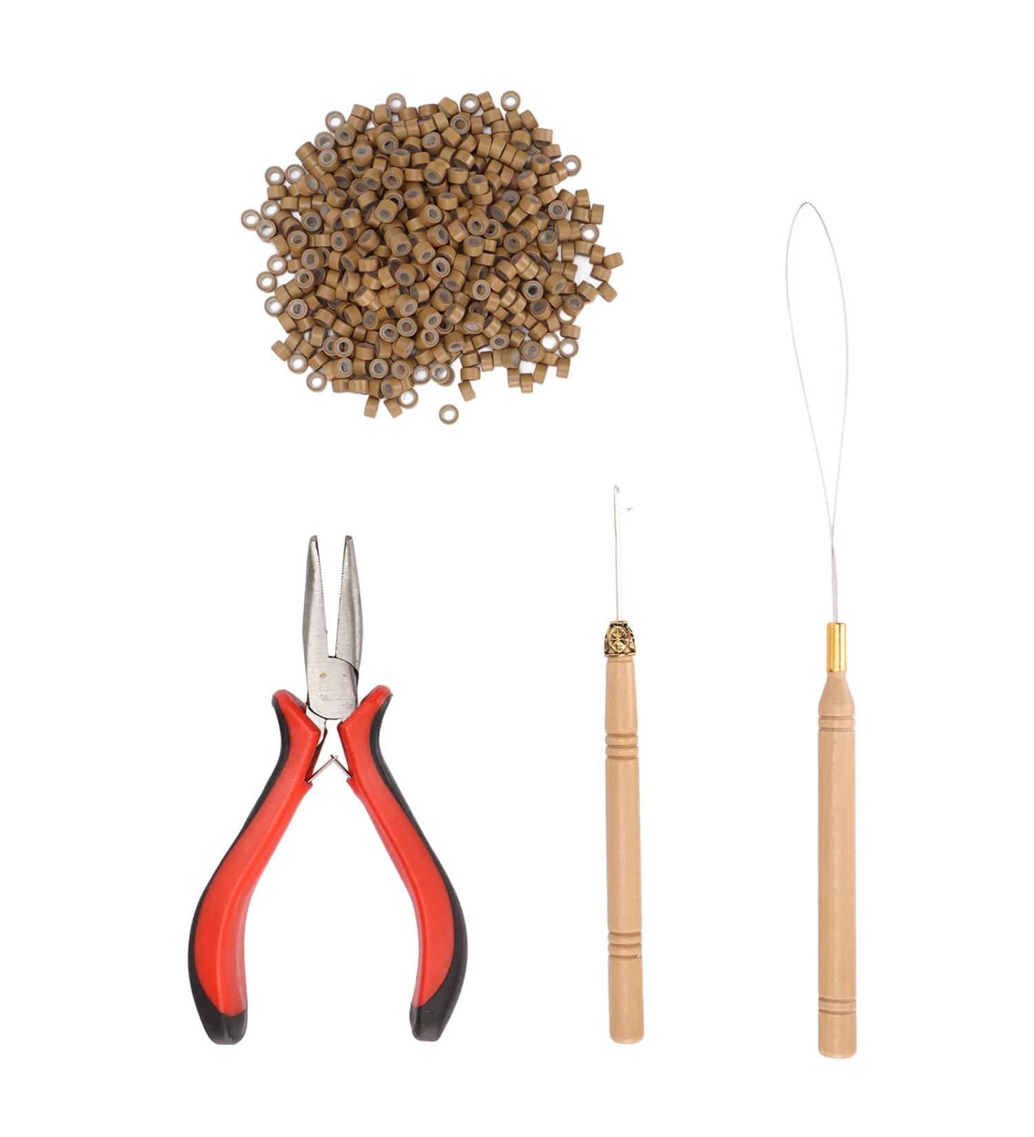 Buy Hair Extension Tool Kit - Micro Silicone Rings Bead & Pliers for Styling | International Shipping Available - Buy Online on GoSupps.com