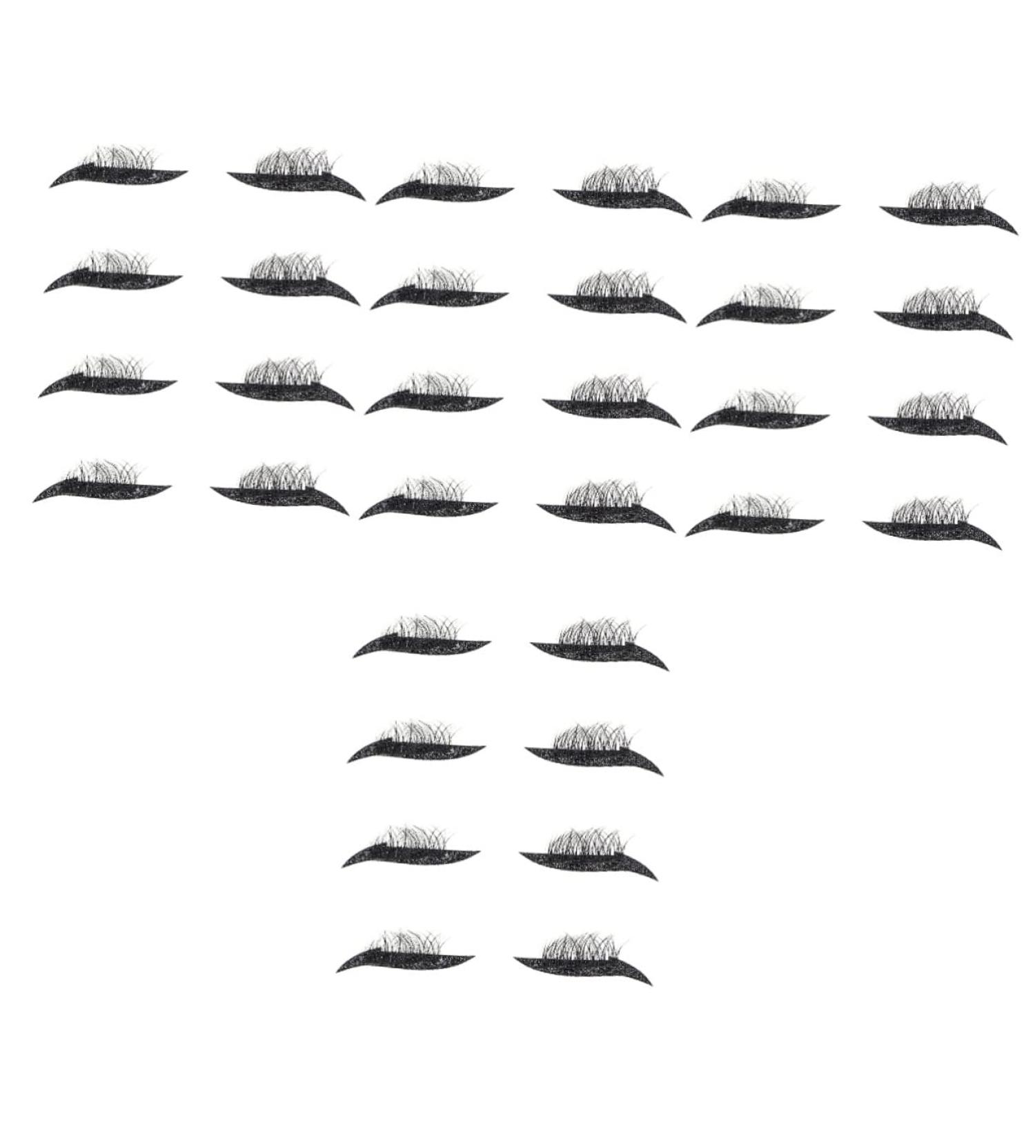 Beavorty 16 Pairs False Eyelash Stickers Colorful Duct Tape Eye Line Strip Stickers Vivid Eyelash Stickers - Buy Online on GoSupps.com