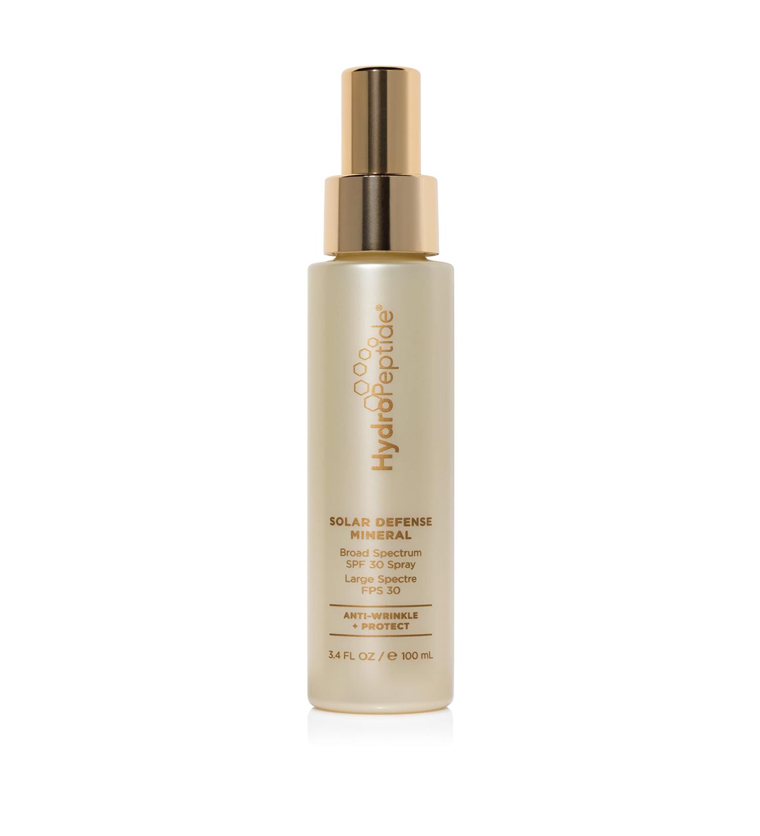 HydroPeptide Solar Defense Mineral SPF 30 Sunscreen Spray - 3.4 fl oz Face & Body Protection - Buy Online on GoSupps.com