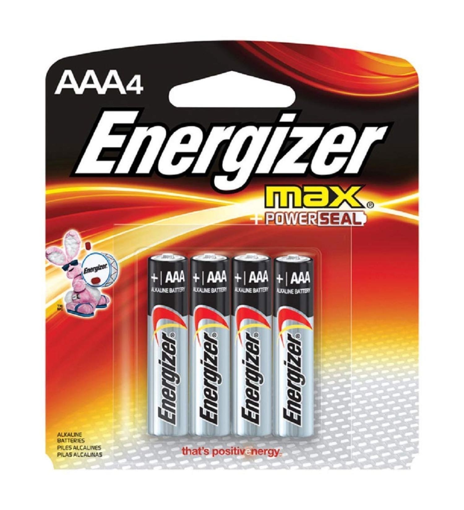 Eveready Battery E92BP-4 4-Pk."AAA" Alkaline Batteries - Quantity 12