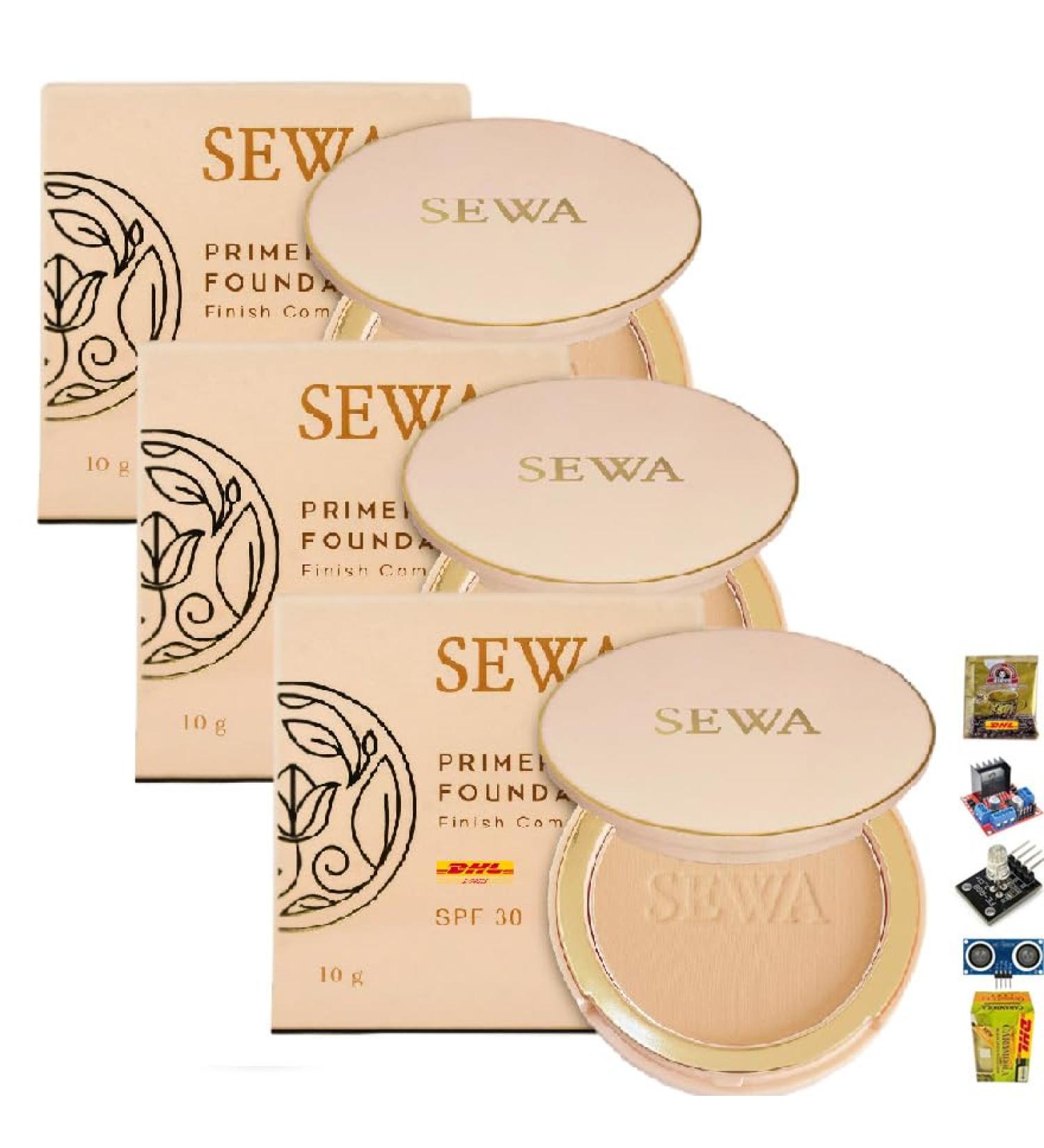 12 Hrs Long Lasting Nature Beige Sewa Primer Foundation | Semi-Matte Oil Control Compact | Free Beauty Gifts - Beautygoodshop - Buy Online on GoSupps.com