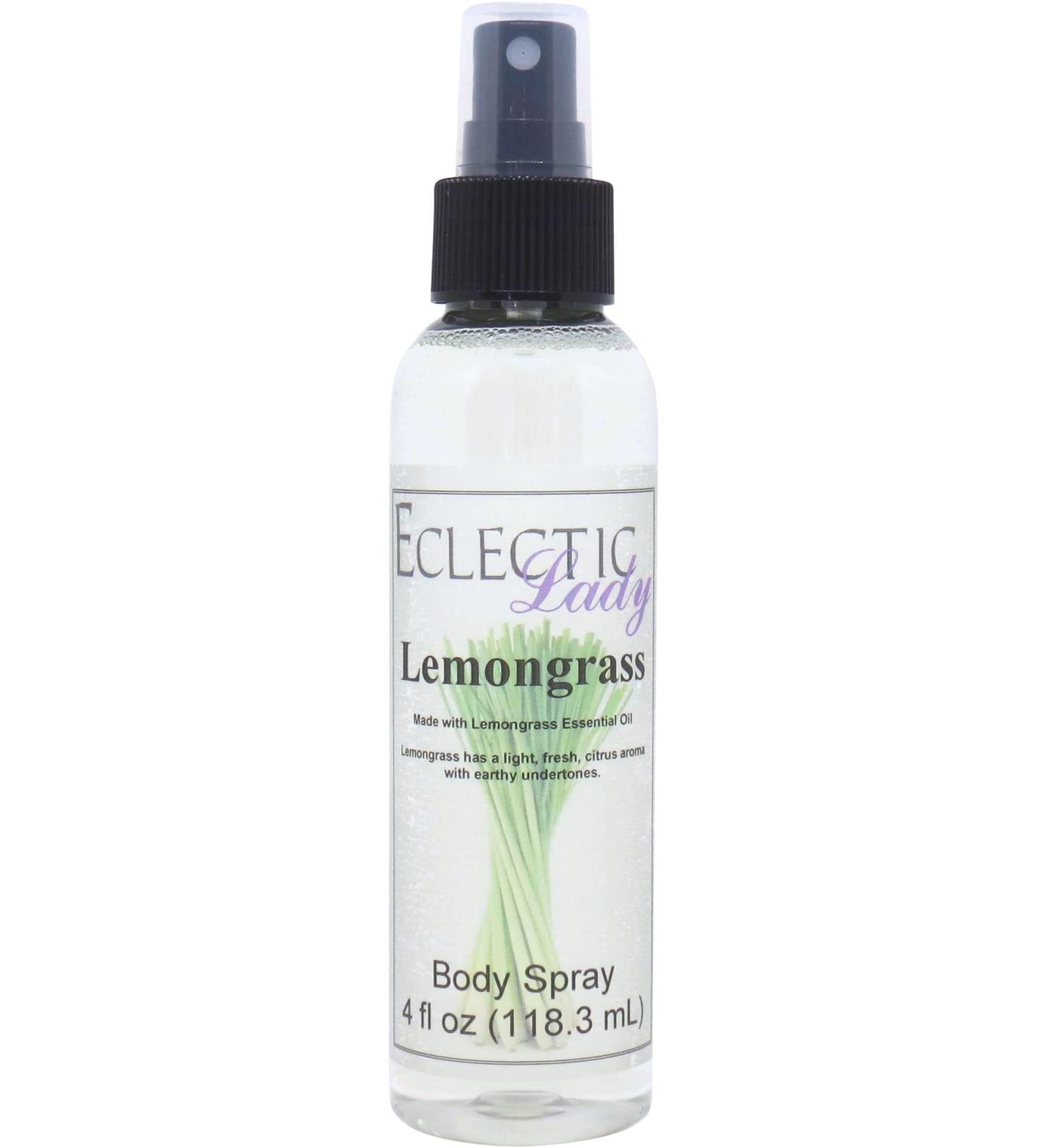Lemongrass Essential Oil Body Spray 4 ounces Body Mist for Women with Clean Light & Gentle Fragrance Long Lasting Perfume with Comforting Scent for Men & Women Cologne with Soft Subtle Aroma For 4 Fluid Ounces - Buy Online on GoSupps.com