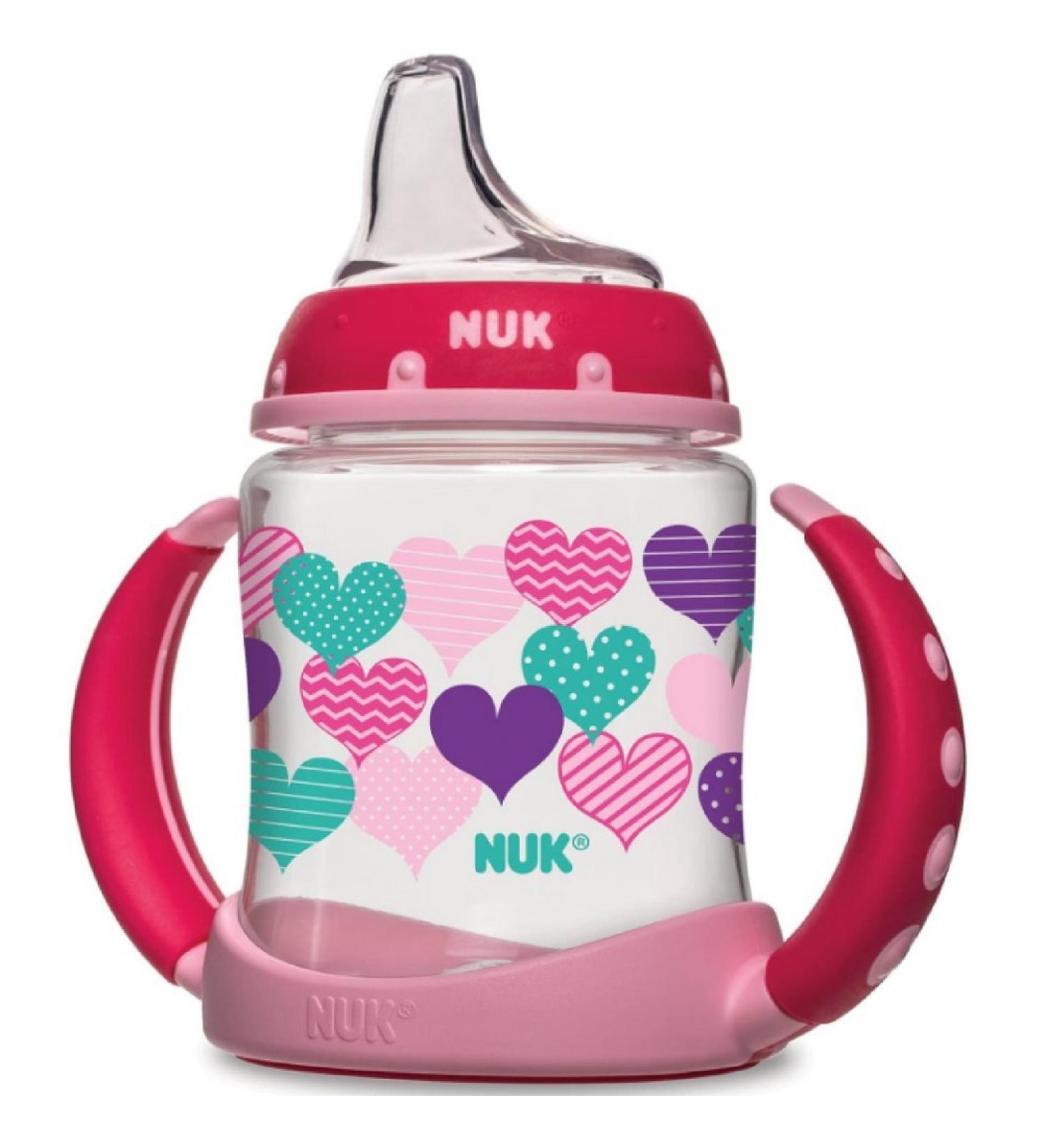 NUK Learner Cup with Silicone Spout Assorted Colors 1 ea (Pack of 2)