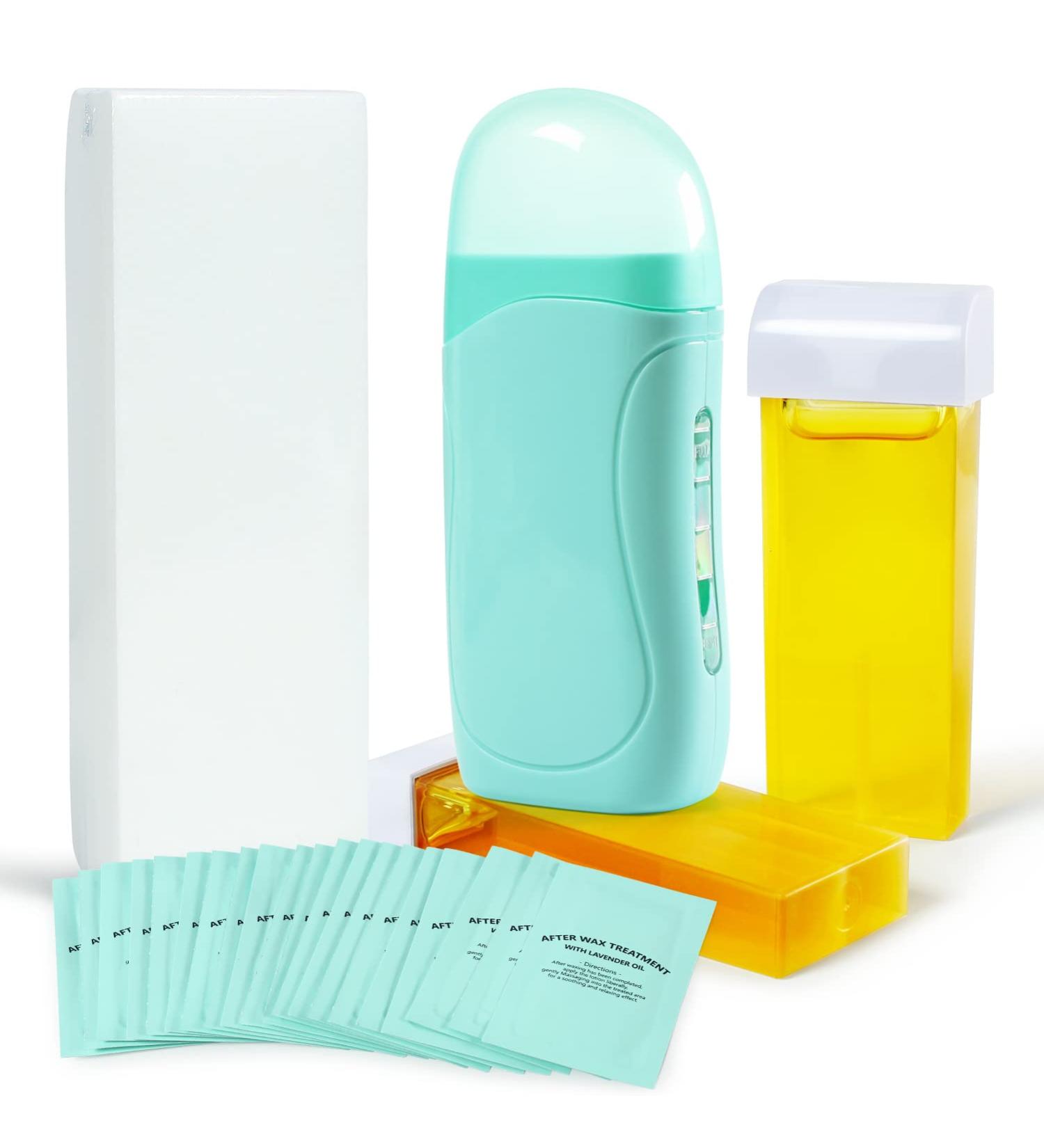 Honey Roll On Waxing Kit - Beth Lee Hair Removal Wax Warmer - 2 Honey Wax Cartridges - For Legs, Arms, and Underarms - Buy Online on GoSupps.com