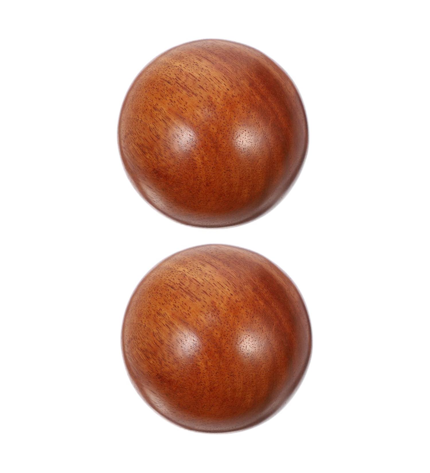 Beavorty Rot 2-St Health Ball - Wooden Handball Foot Massager for Fitness | Retro Red Rosewood 5.5x5.5cm Gift for Feet Care - Buy Online on GoSupps.com