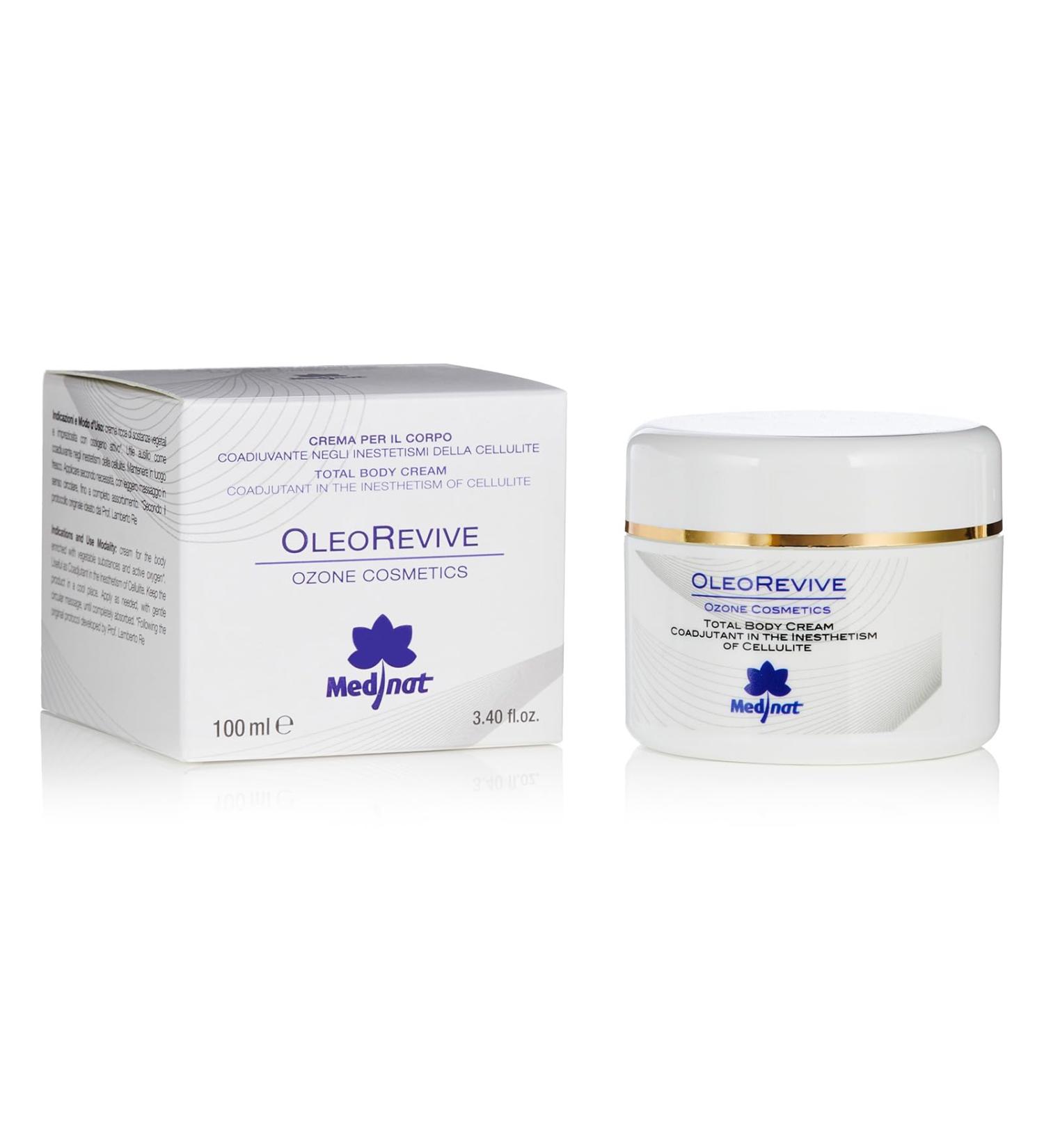  OzoneCosmetics OleoRevive Cellulite Body Cream Ozone Cosmetics 100 ml Natural Formula with Ozoned Oil - Buy Online on GoSupps.com