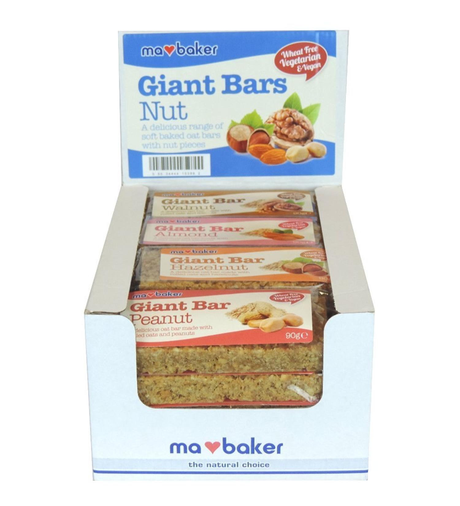 Ma Baker - Giant Bars Nut - 20 Mixed Bars