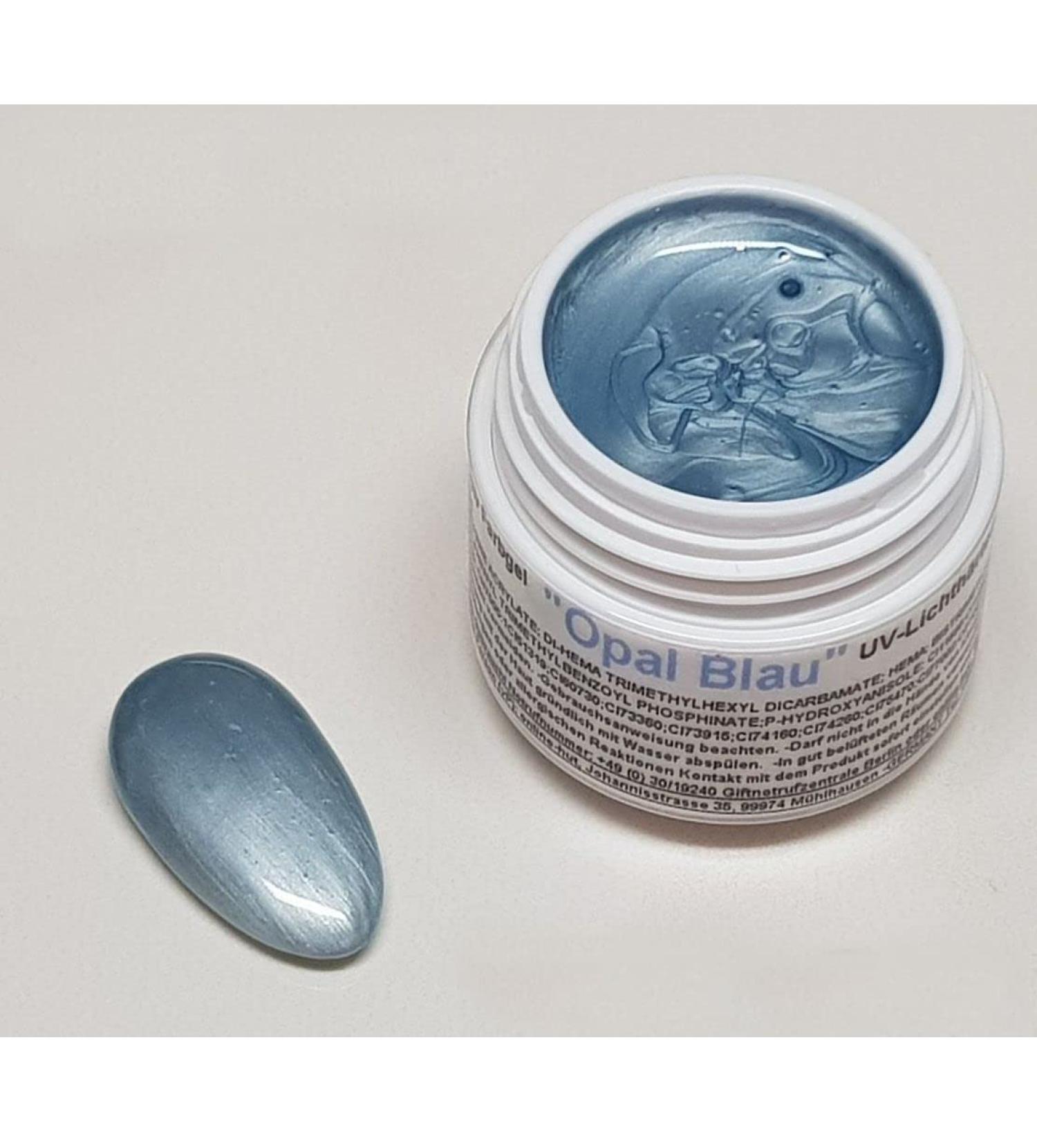 5ml UV Exclusive Colour Gel - Metallic Opal Blue for Professional Nail Art | Free International Shipping - Buy Online on GoSupps.com