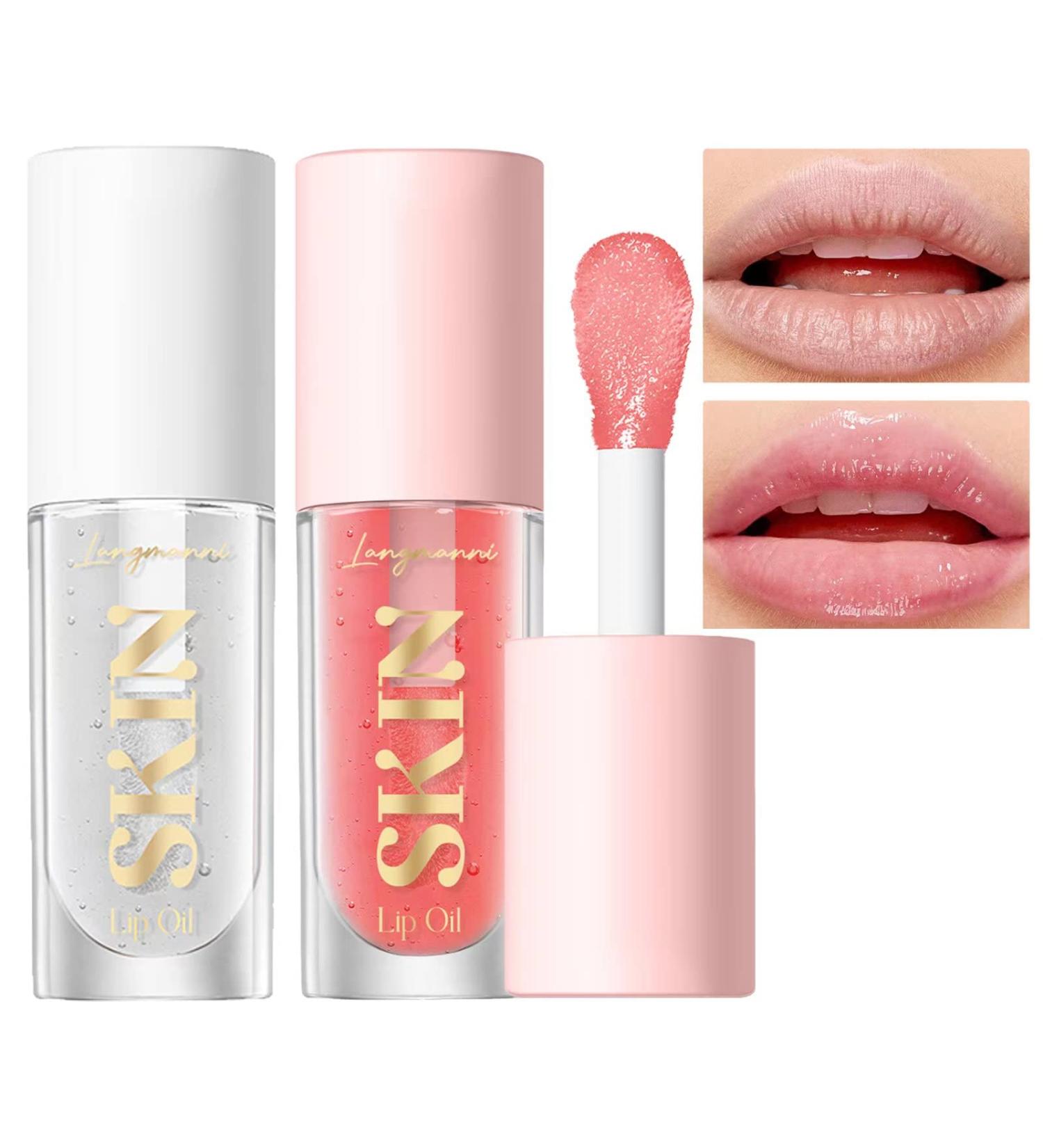 Jolilab High Shine Hydrating Lip Oil Set - Non-Sticky Tinted Fruit Flavor Lip Moisturizer for Women and Girls (Strawberry+Coconut) - Buy Online on GoSupps.com