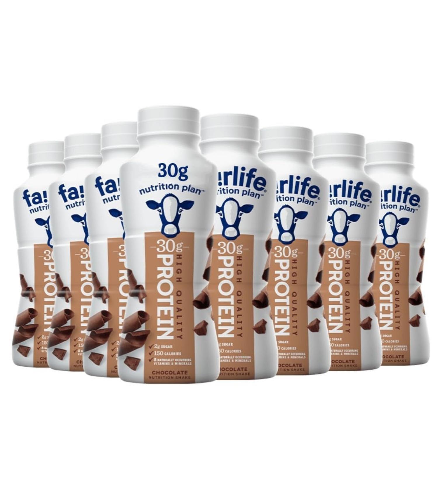 Fairlfe Nutrition Plan Chocolate High Protein Shake - 30g Protein (8)