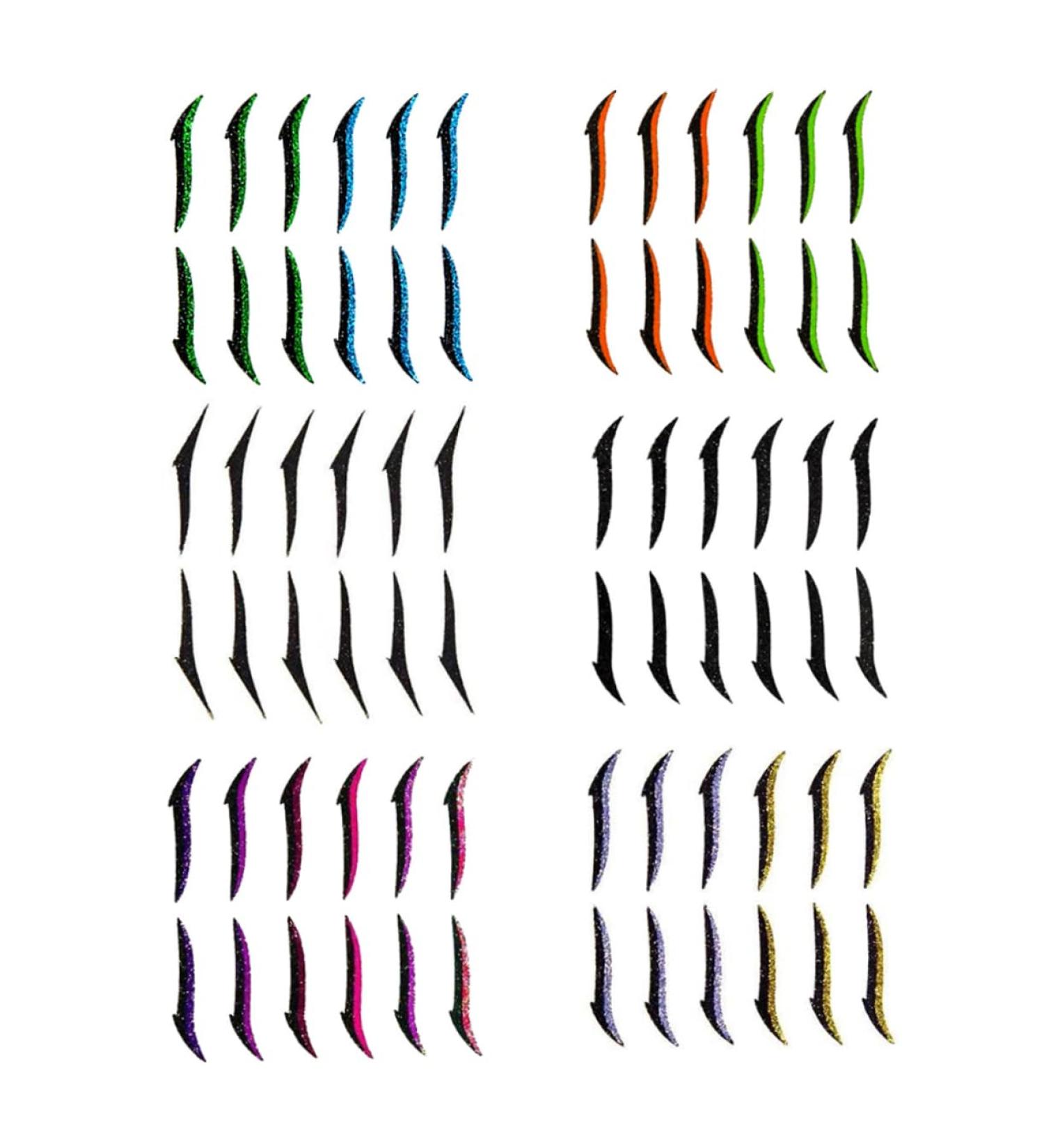 Beatifufu 6pcs Eyeliner Lash Tape Lotus Tealight Candle Holder Eye Line Strip Sticker Beauty Products Plastic - Buy Online on GoSupps.com