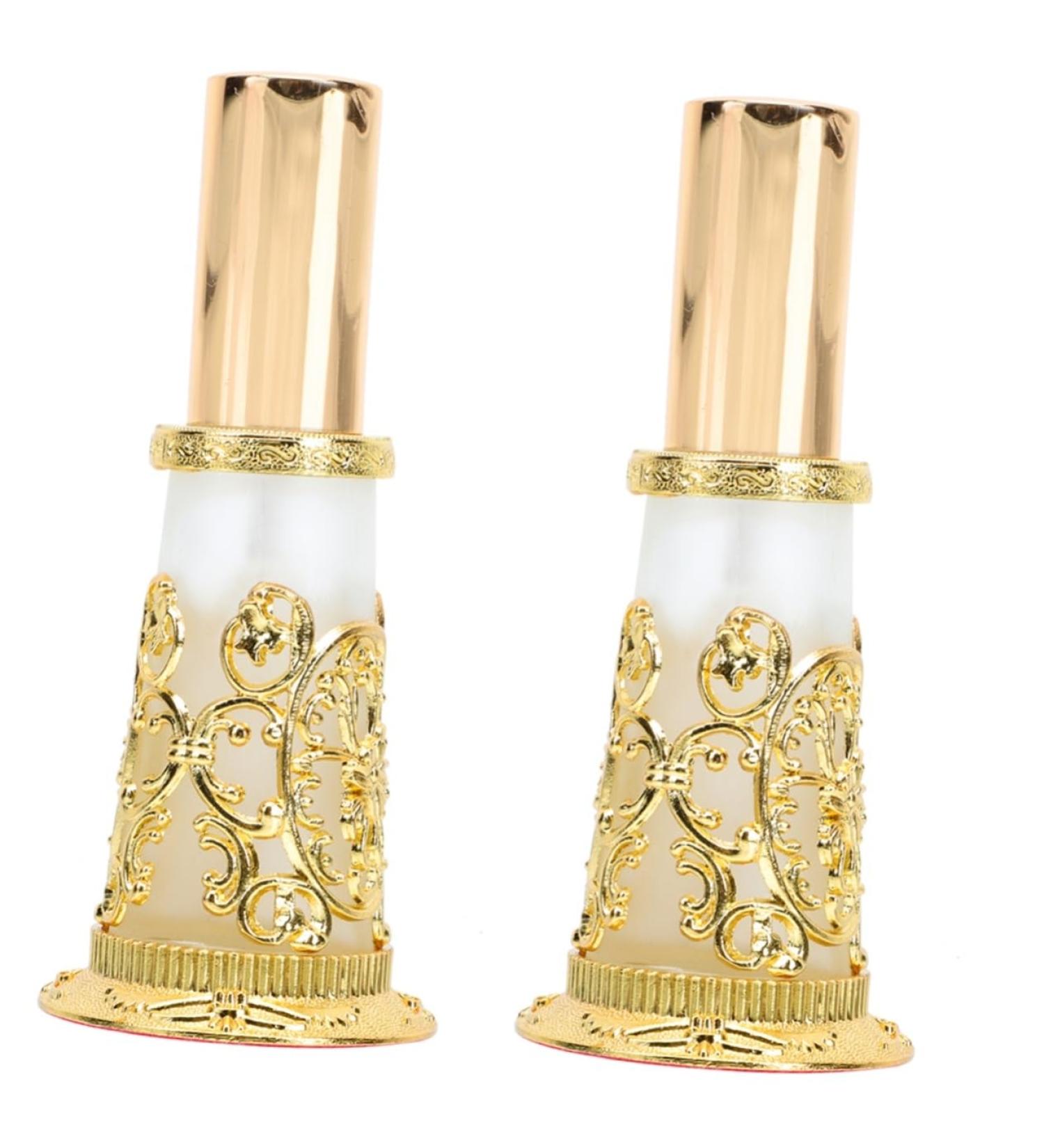 VOSAREA 2 Pcs Vintage Perfume Glass Bottle - Exquisite Essential Oil & Fragrance Sample Decor for International Shipping - Buy Online on GoSupps.com