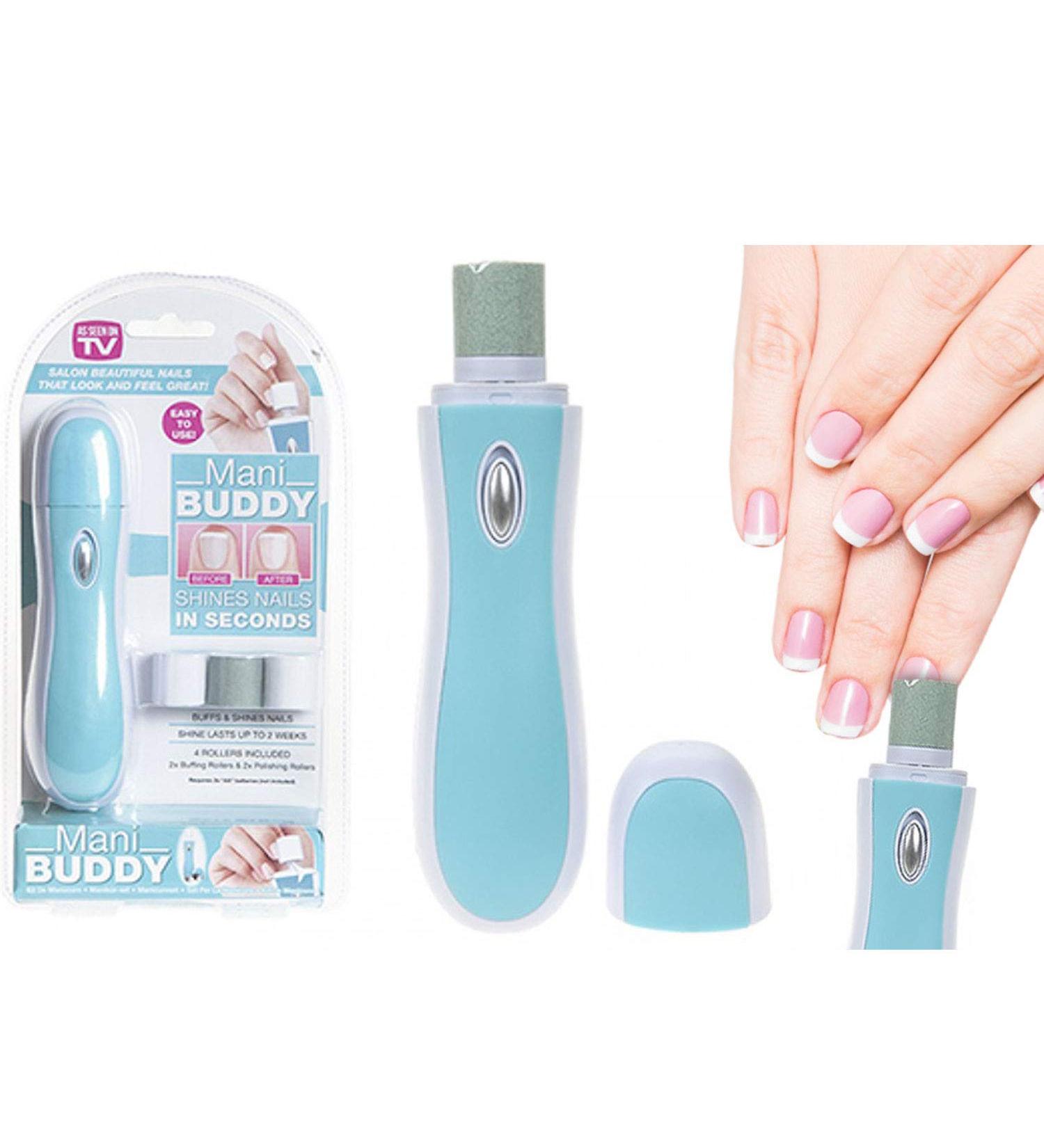 PMS Mani Buddy Manicure Pedicure Nail Buffer & Shiner Tool - Buy Online on GoSupps.com