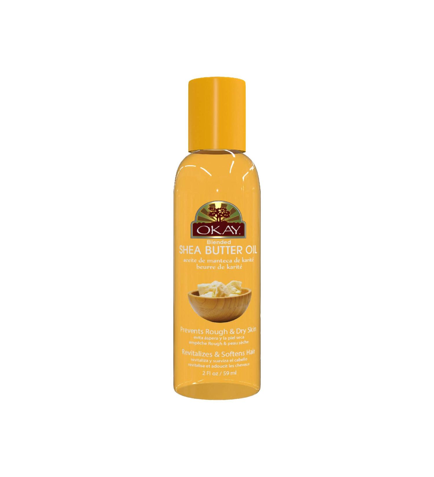 OKAY SHEA BUTTER OIL for SKIN and HAIR 2oz / 59ml