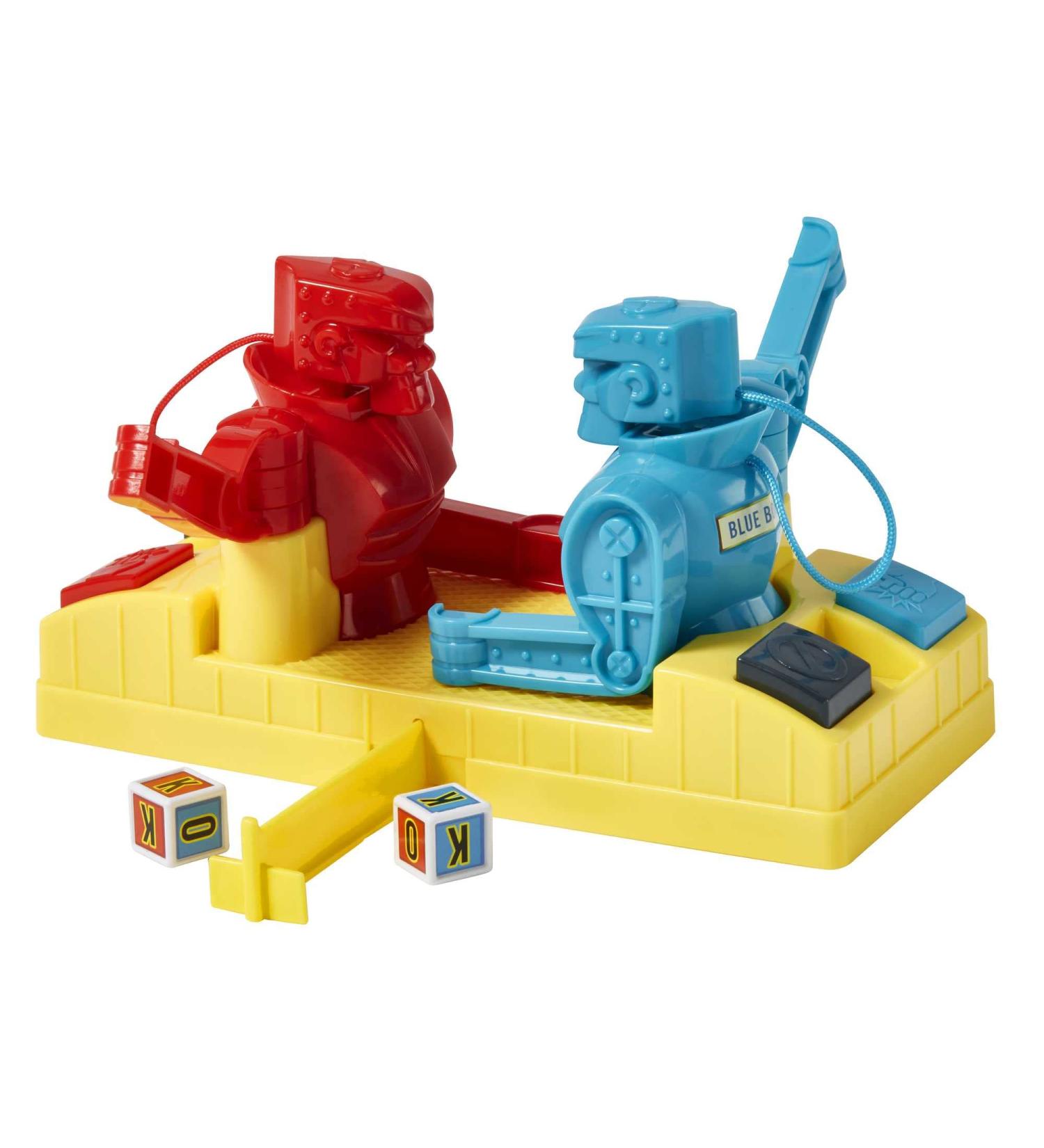 Rock Em Sock Em Robots Knock or Block Edition Boxing Game - Red Rocker and Blue Bomber Figures in Ring for Kids Gift - Buy Online on GoSupps.com