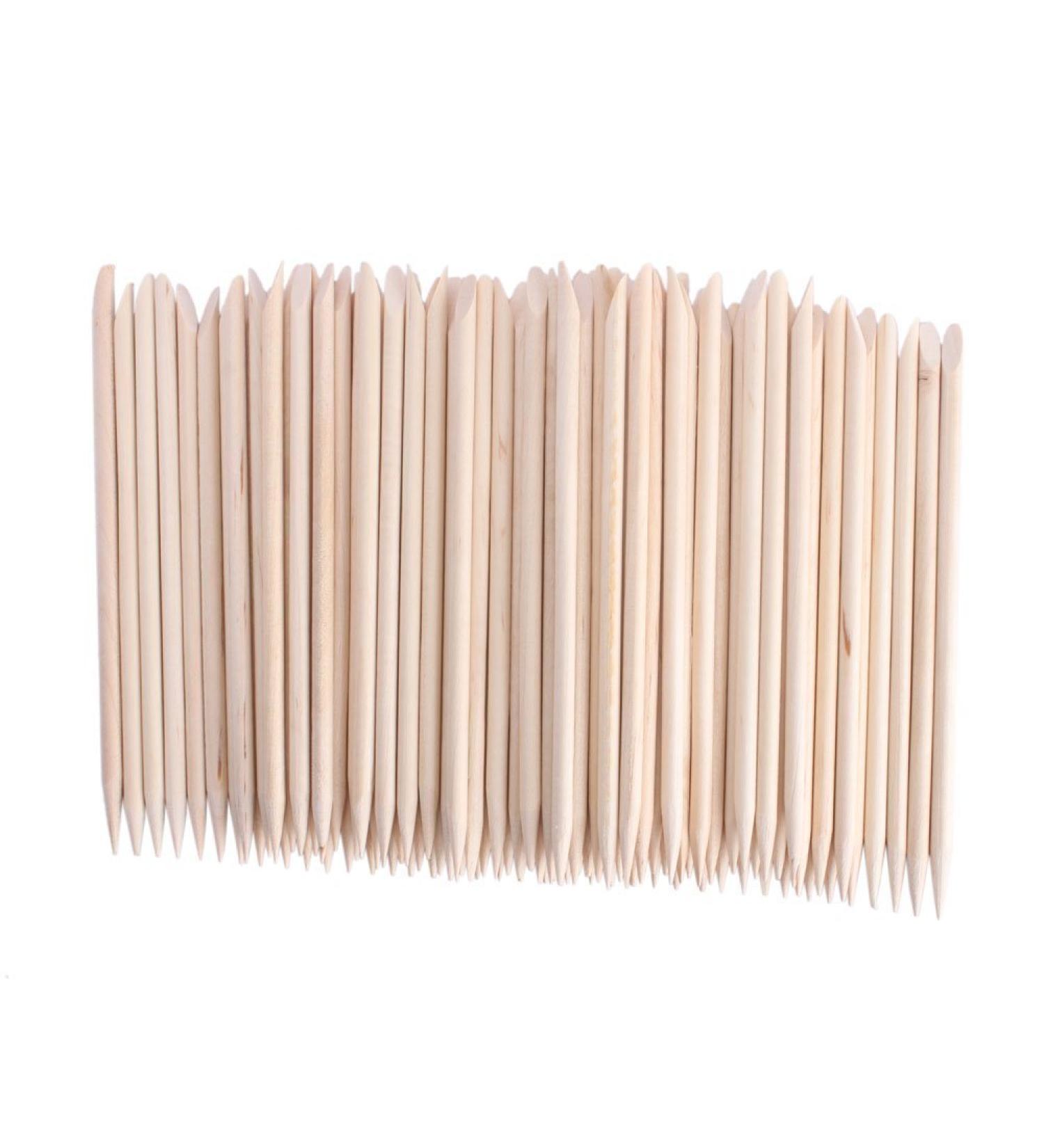 Adecco LLC Orange Wood Sticks Cuticle Pusher Remover Manicure Pedicure Tool - Pack of 1000 - Buy Online on GoSupps.com