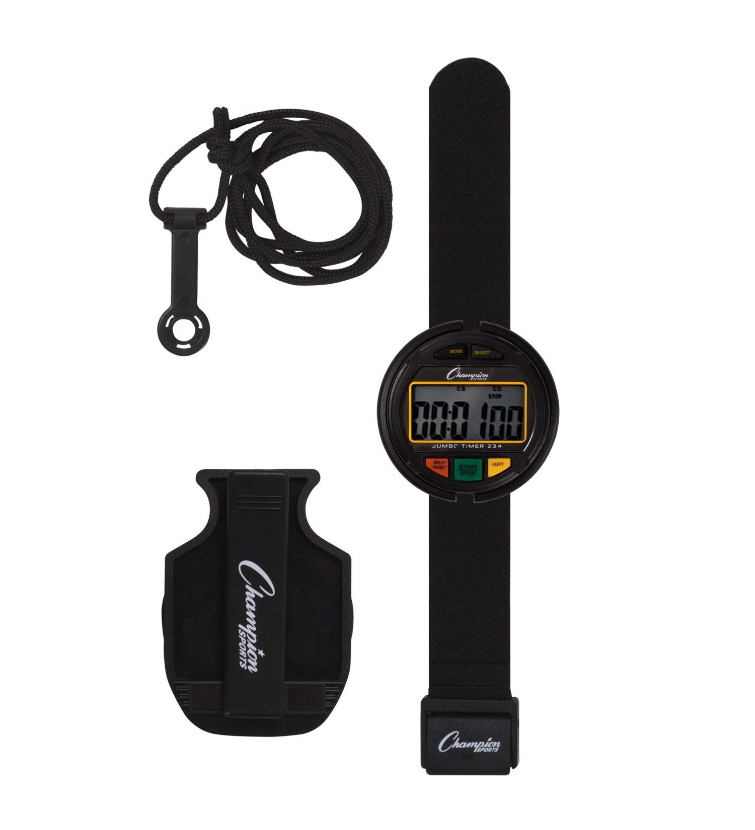 Champion Sports Jumbo Display Watch in Dark Gray - High Visibility Timepiece - Buy Online on GoSupps.com