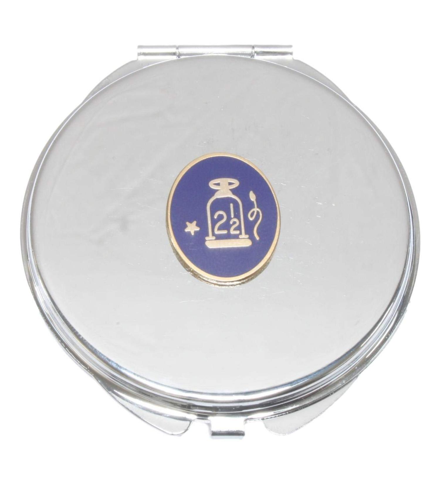 Masonic Oval 2 1/2 Compact Mirror Handbag Gift With Free Engraving 253 - Buy Online on GoSupps.com