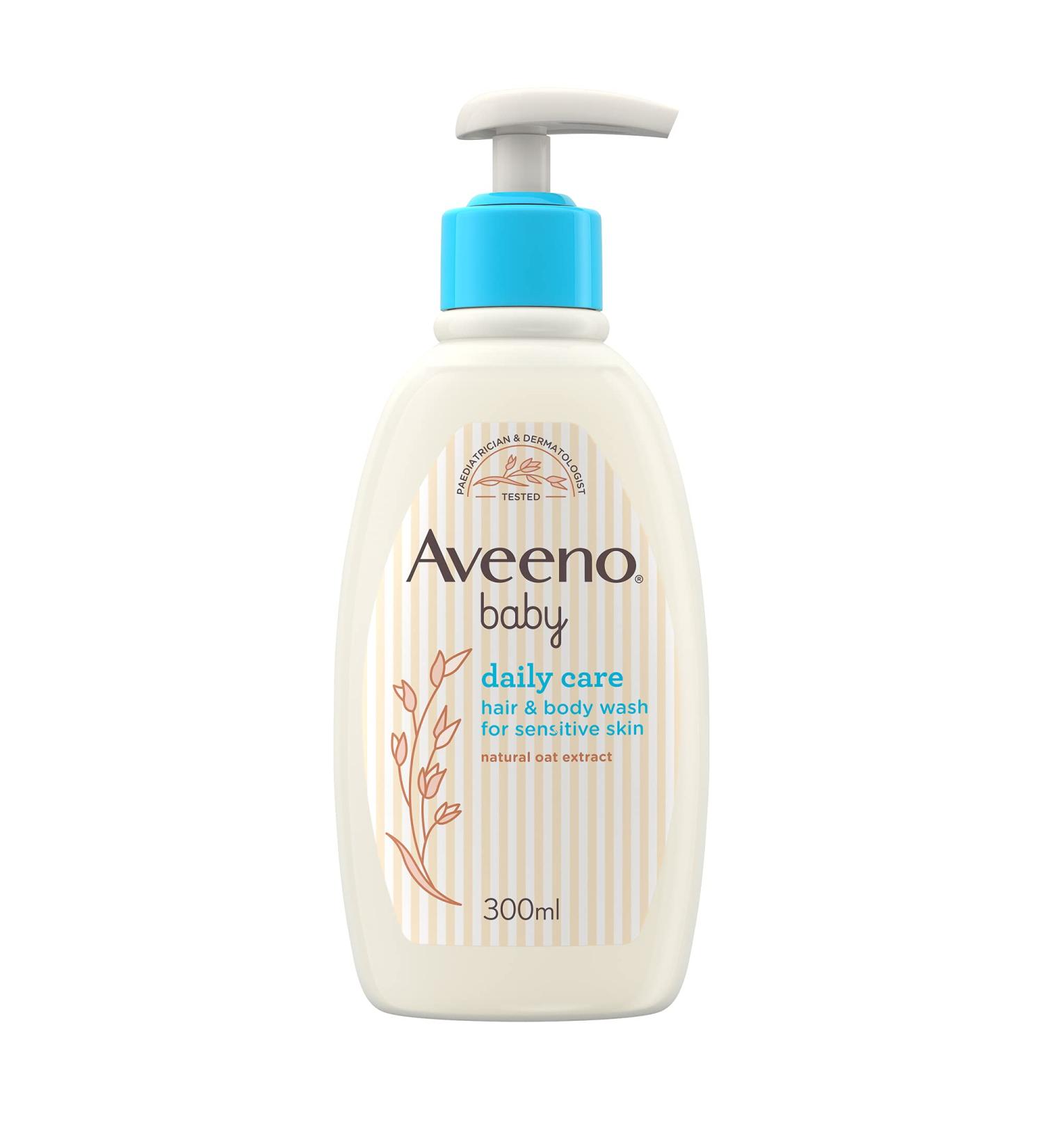 Aveeno Baby Daily Care Hair & Body Wash 300ml - Gentle Cleansing for Babies - Pack of 1 - Buy Online on GoSupps.com