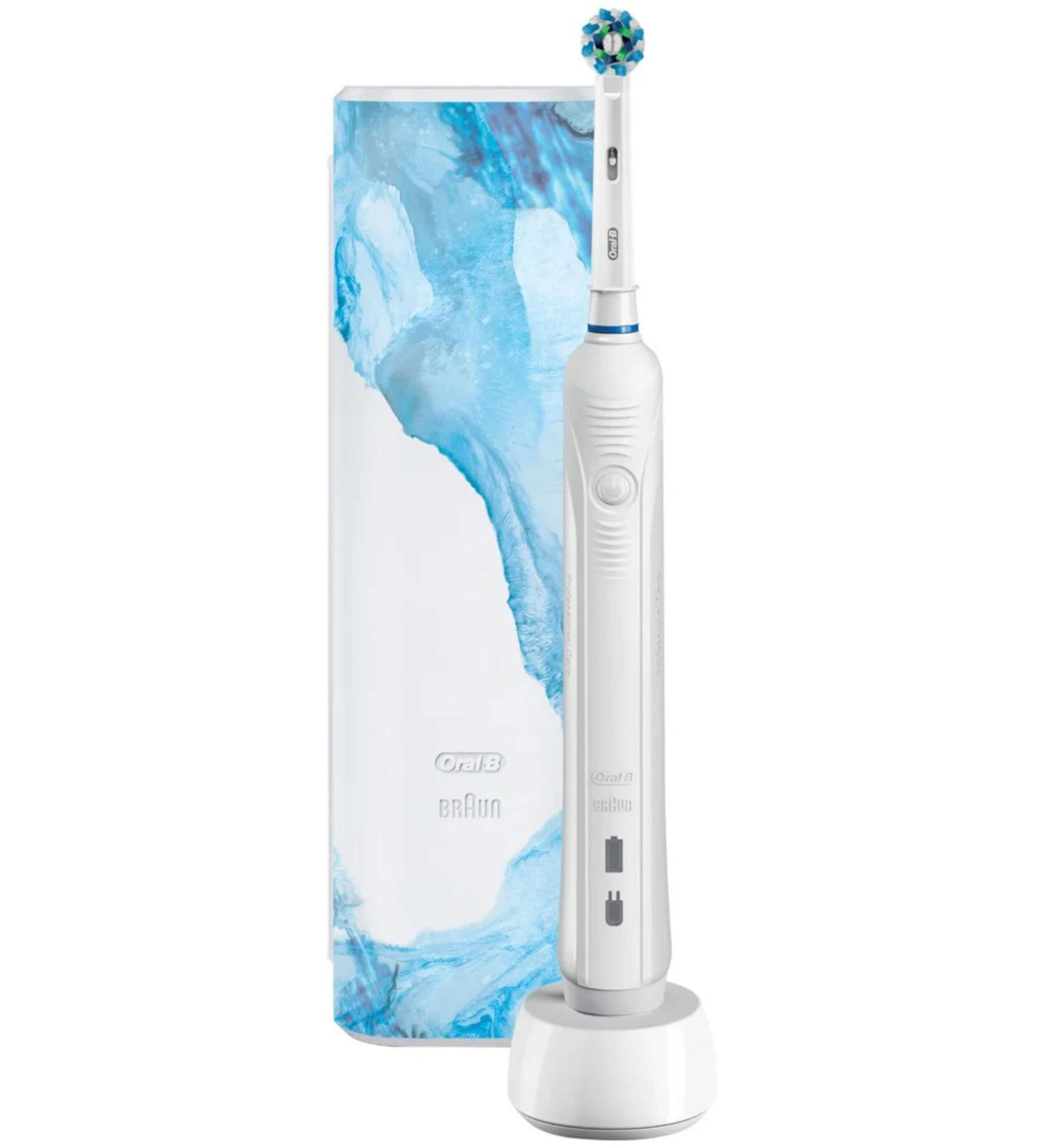 Buy Braun Oral-B Pro 1 750 White Design Edition with Travel Case - International Shipping Available - Buy Online on GoSupps.com
