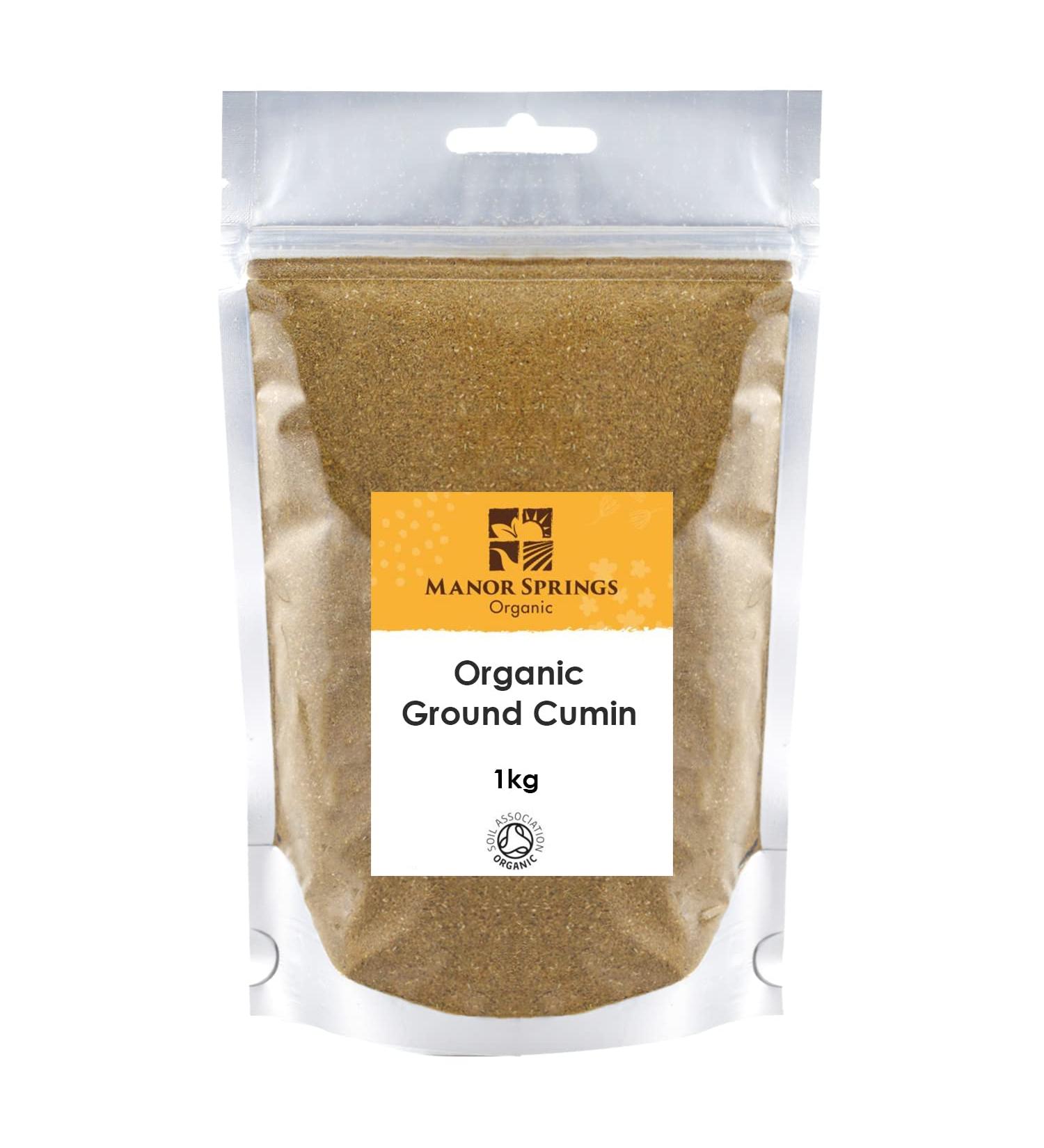 Manor Springs Organic Ground Cumin 1kg - Premium Quality Spice - Buy Online on GoSupps.com