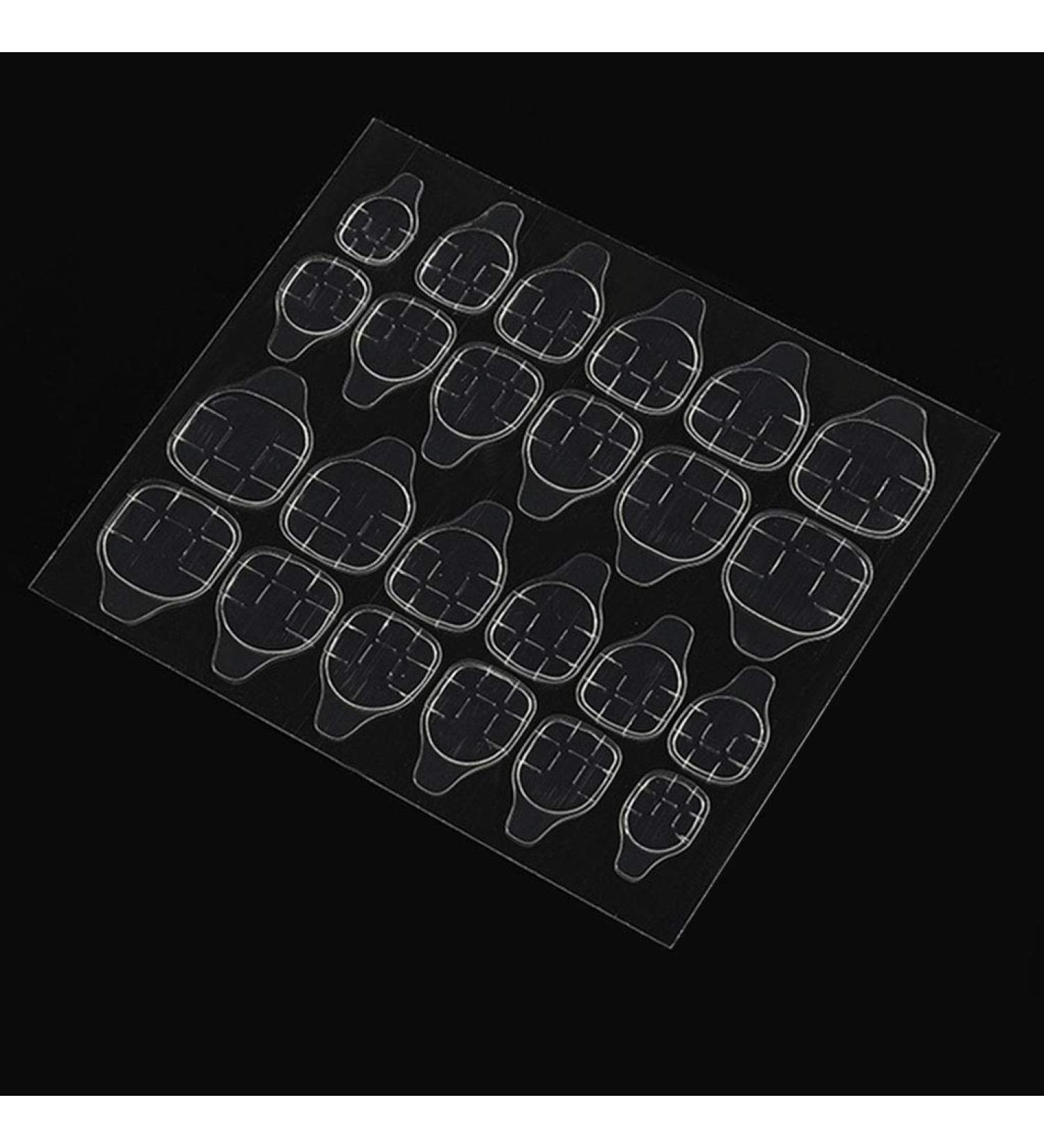 TSBB 10 Sheets Jelly Double Sided Adhesive Tabs - Nail Glue Stickers for False Nail Tips | International Shipping Available - Buy Online on GoSupps.com