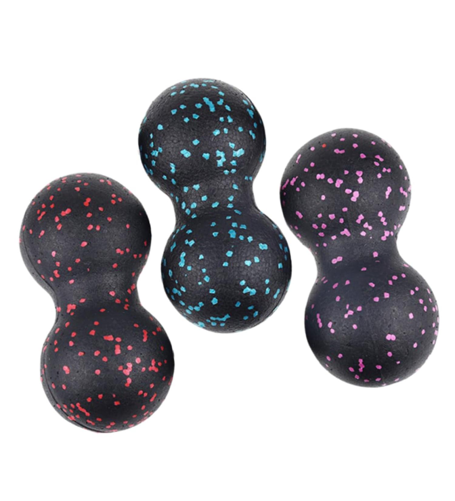 Frcolor 3ST Peanut Massage Ball Loops - Neck & Shoulder Roller | Yoga Foot Sole Massage Ball for Optimal Relief - Buy Online on GoSupps.com