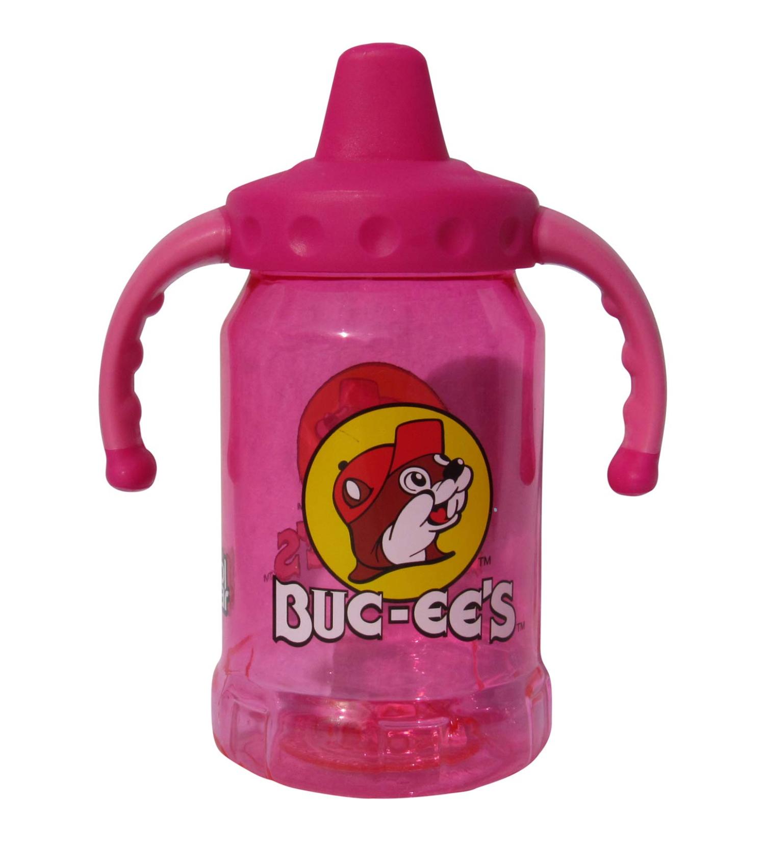 Buc-ee's Spill Proof Sippy Cup with Handles  BPA-Free  12 Ounces - Pink