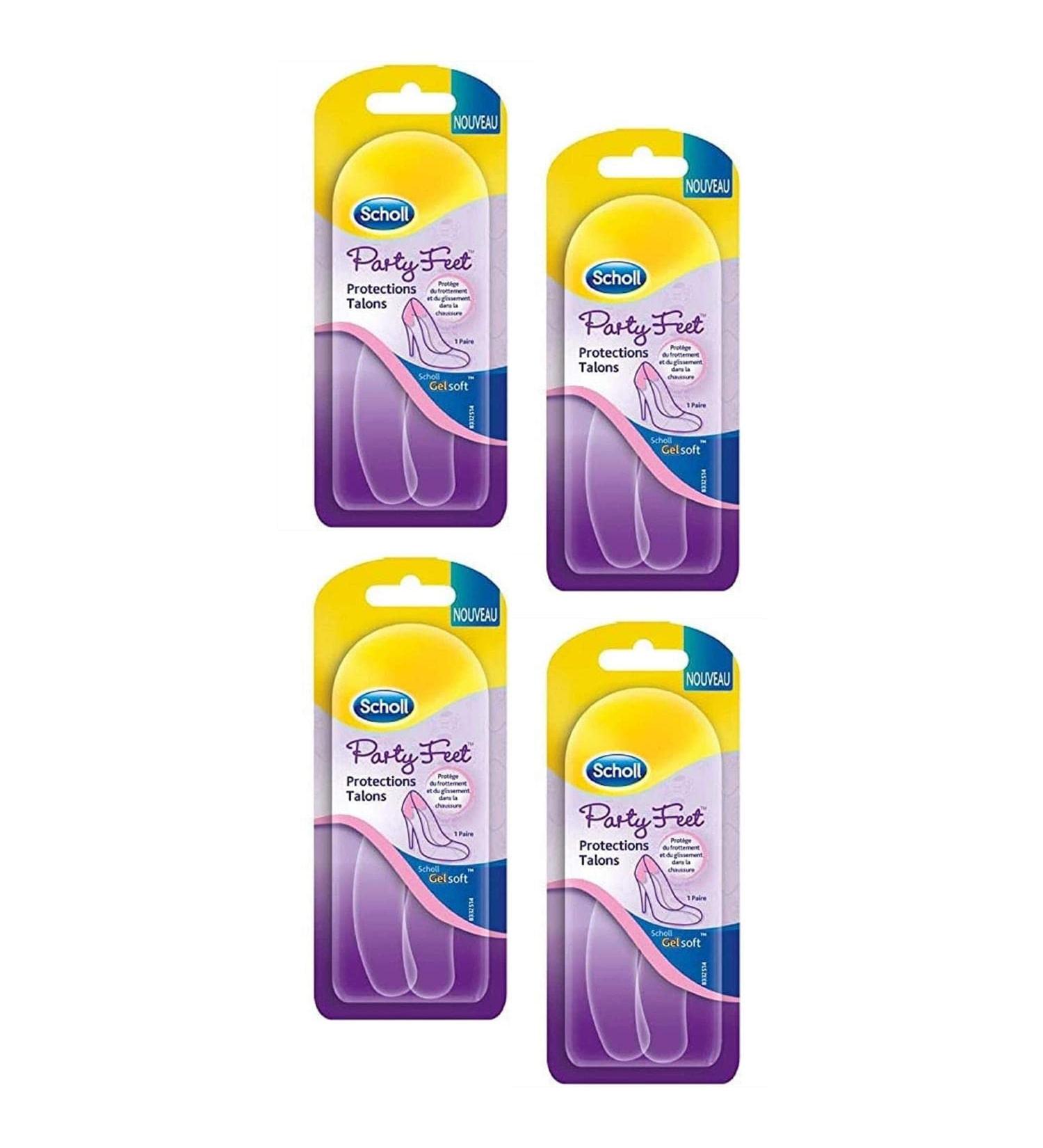 SCHOLL Pack of 4 Cases of 2 Gelsoft Party Feet Heel Protectors - Buy Online on GoSupps.com
