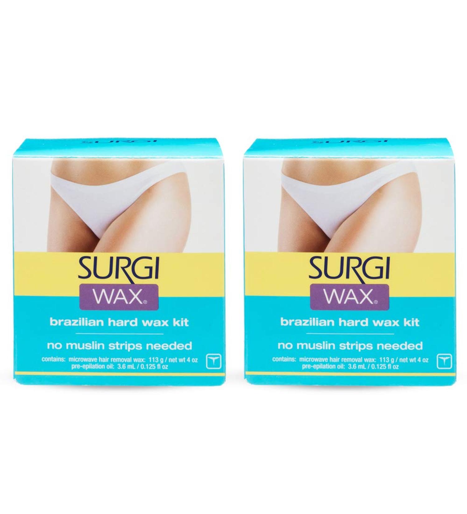 Surgi Brazilian Microwave Hard Wax Kit 4 oz - 2 Pack - Buy Online on GoSupps.com