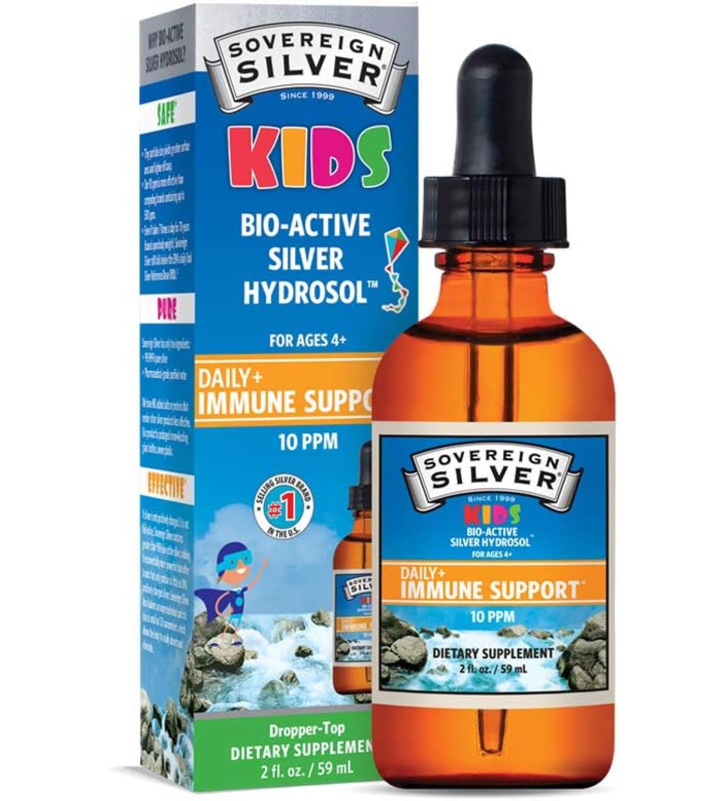 Sovereign Silver Bio-Active Silver Hydrosol for Kids - 2 Fl Oz. - Buy Online on GoSupps.com